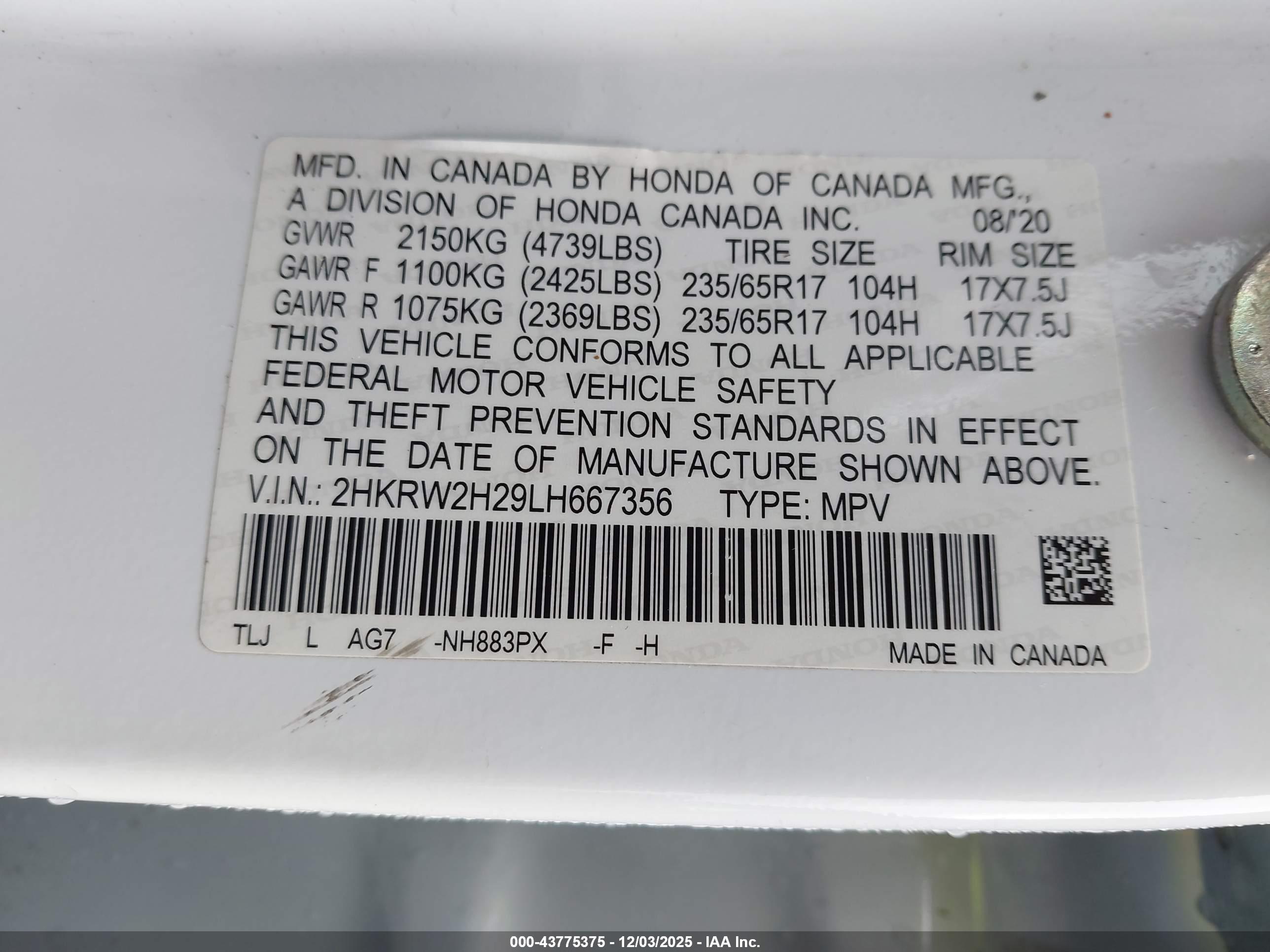 HONDA CR-V image 9