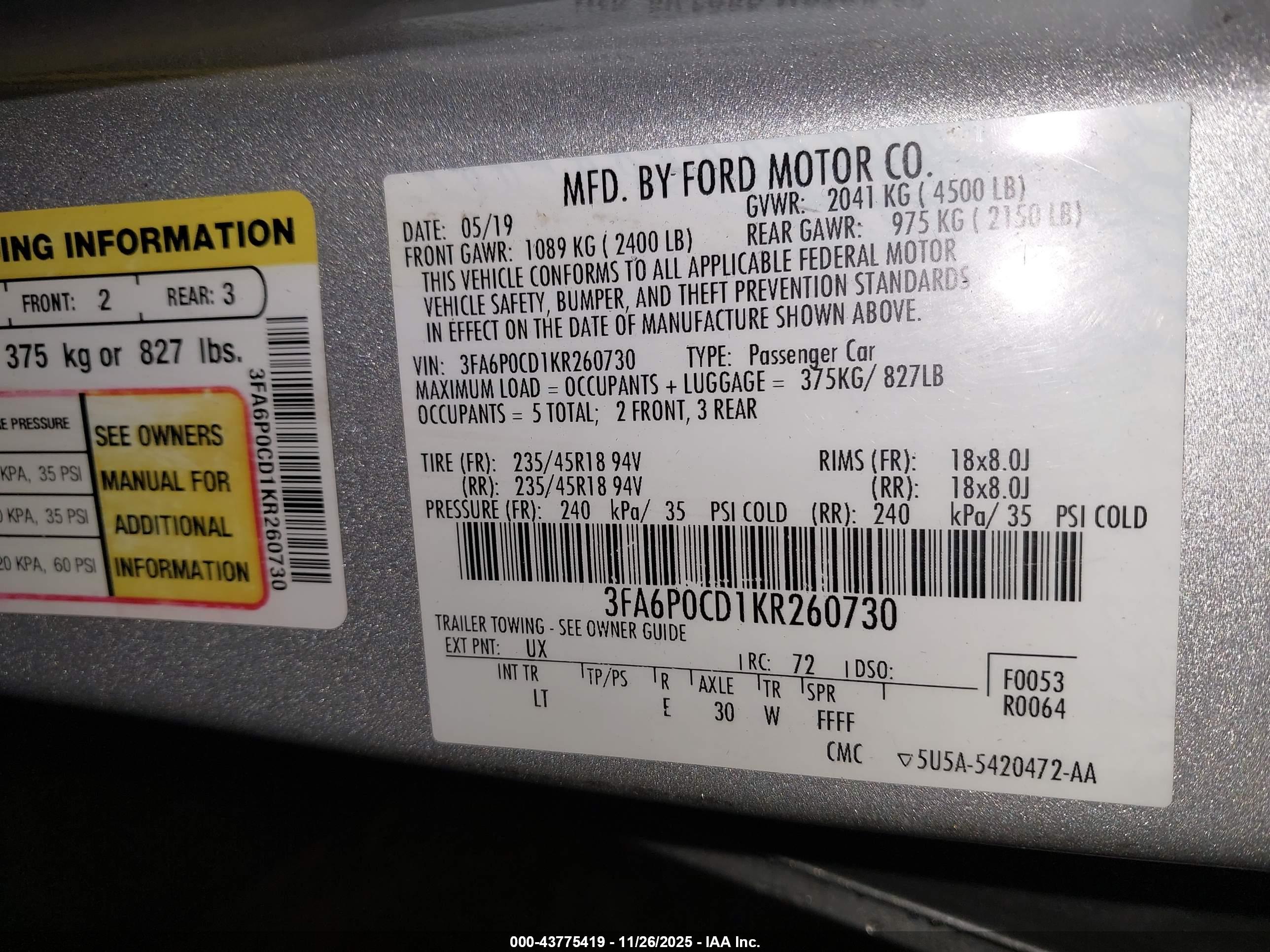 FORD FUSION image 9
