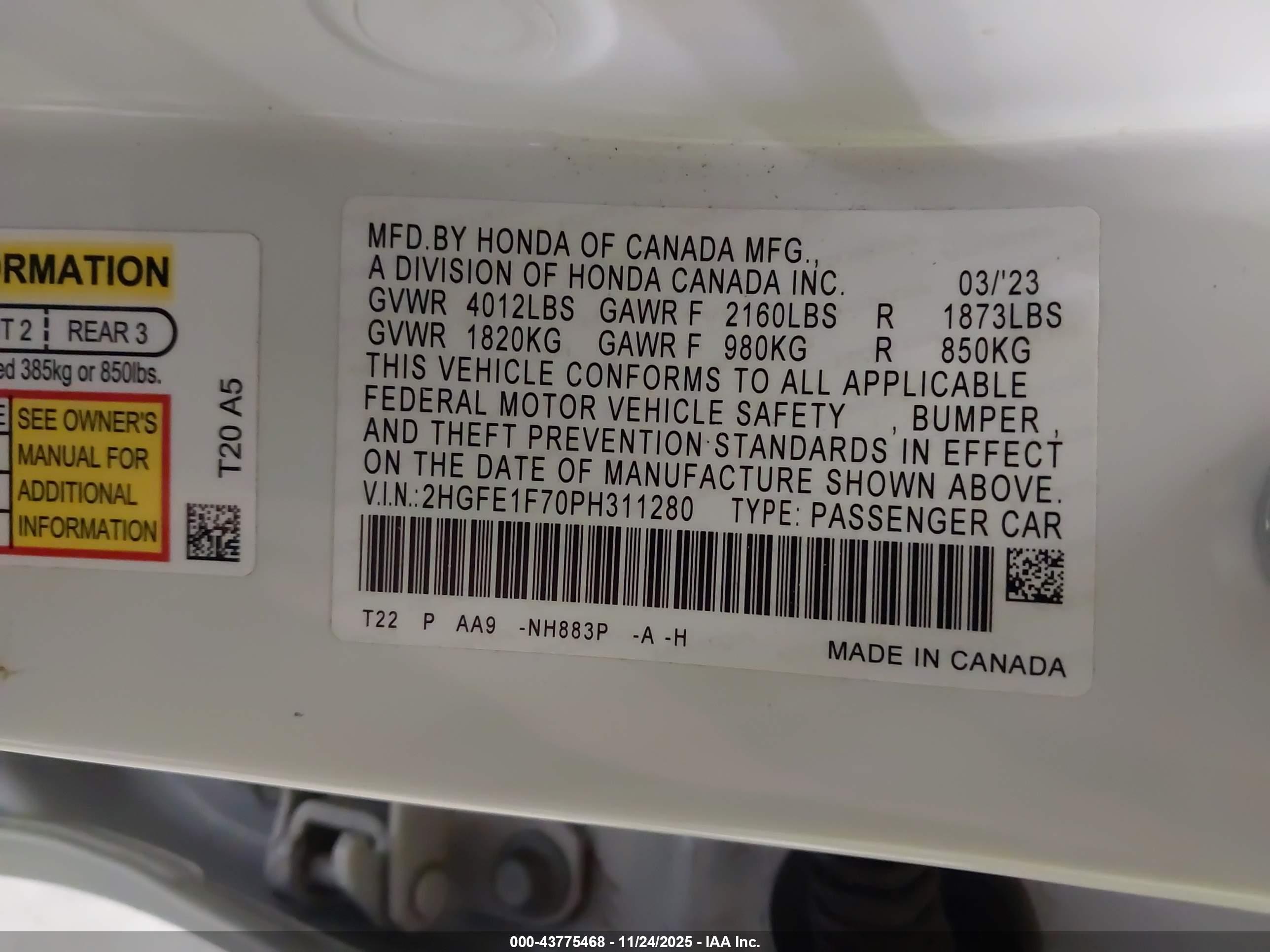 HONDA CIVIC image 9