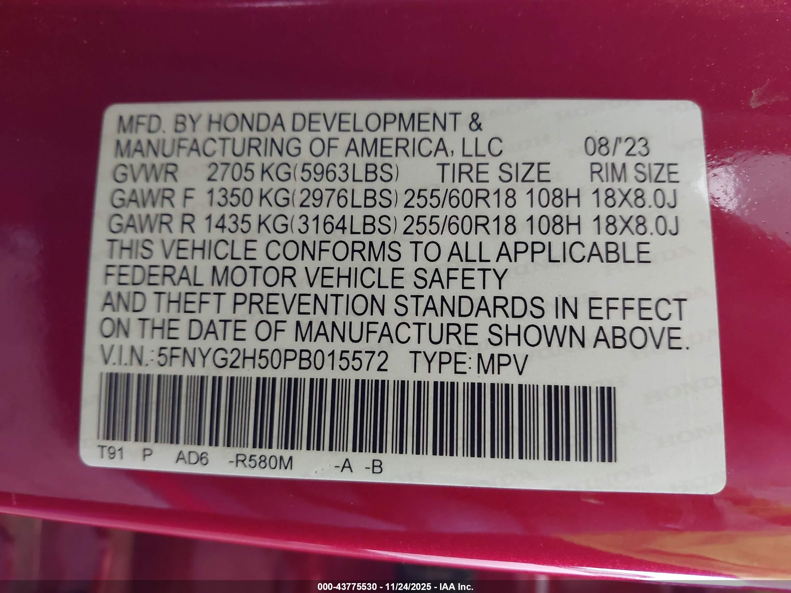 HONDA PILOT image 9