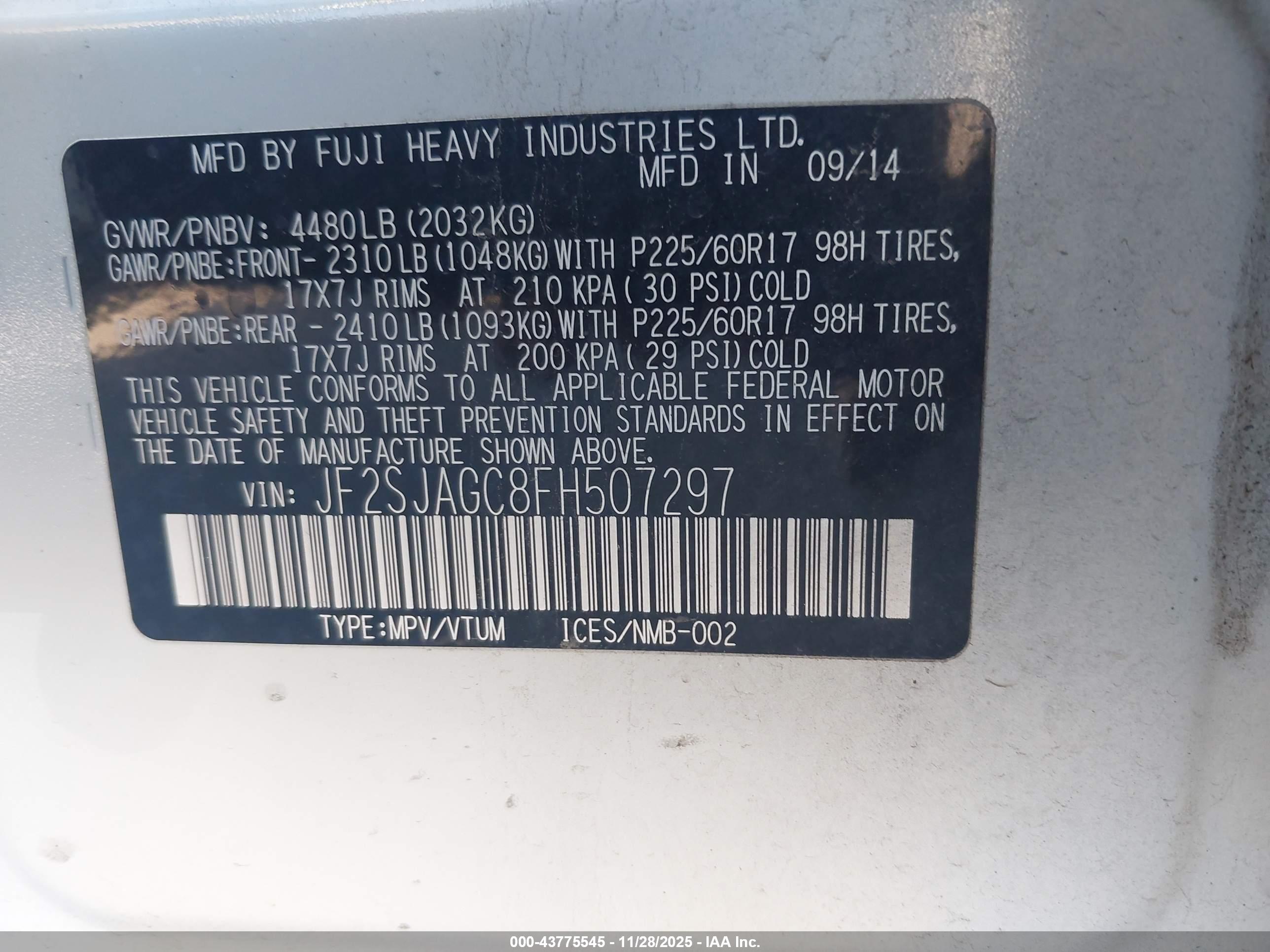SUBARU FORESTER image 9