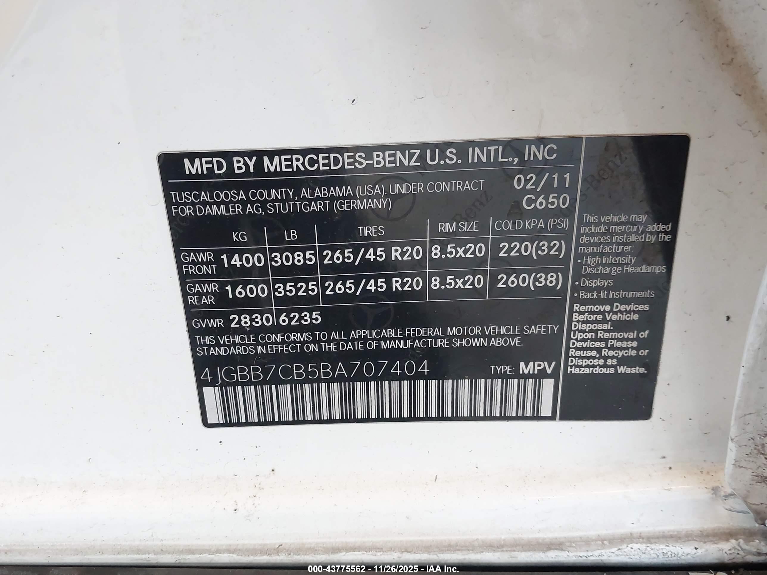 MERCEDES-BENZ ML image 9