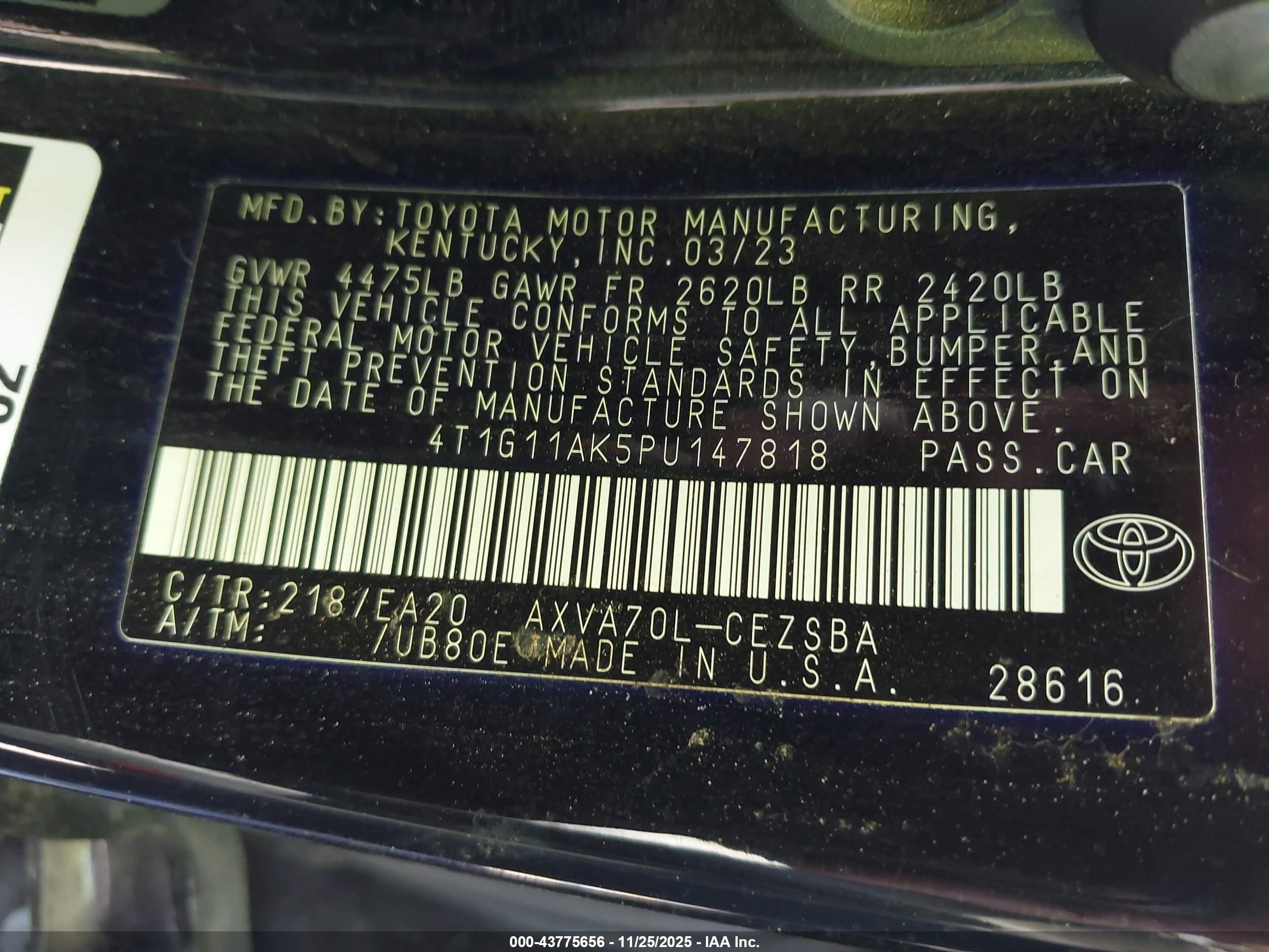 TOYOTA CAMRY image 9