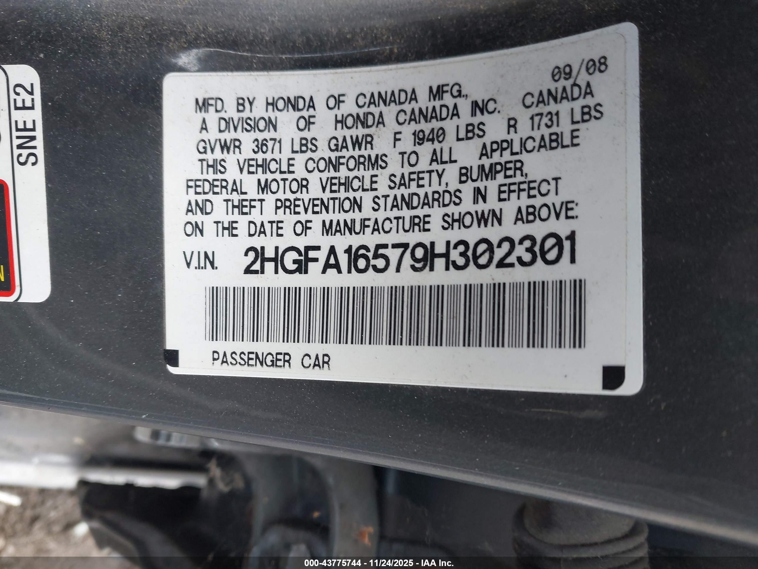 HONDA CIVIC image 9