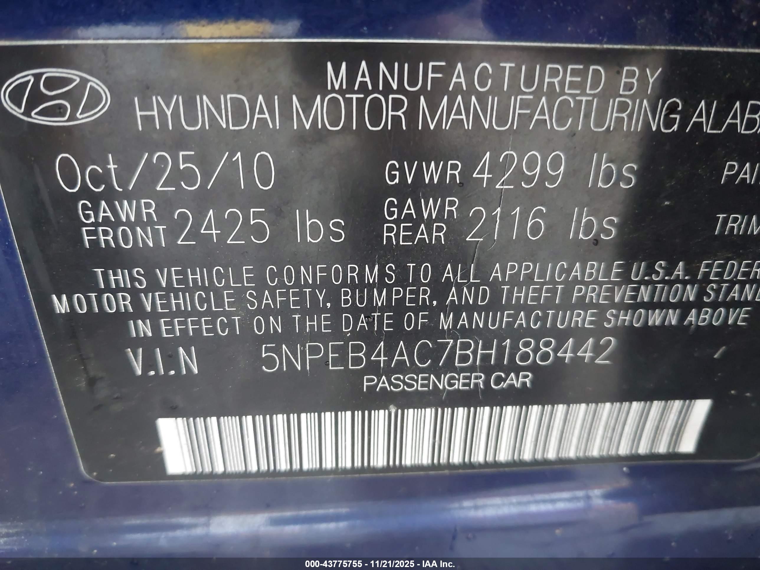 HYUNDAI SONATA image 9