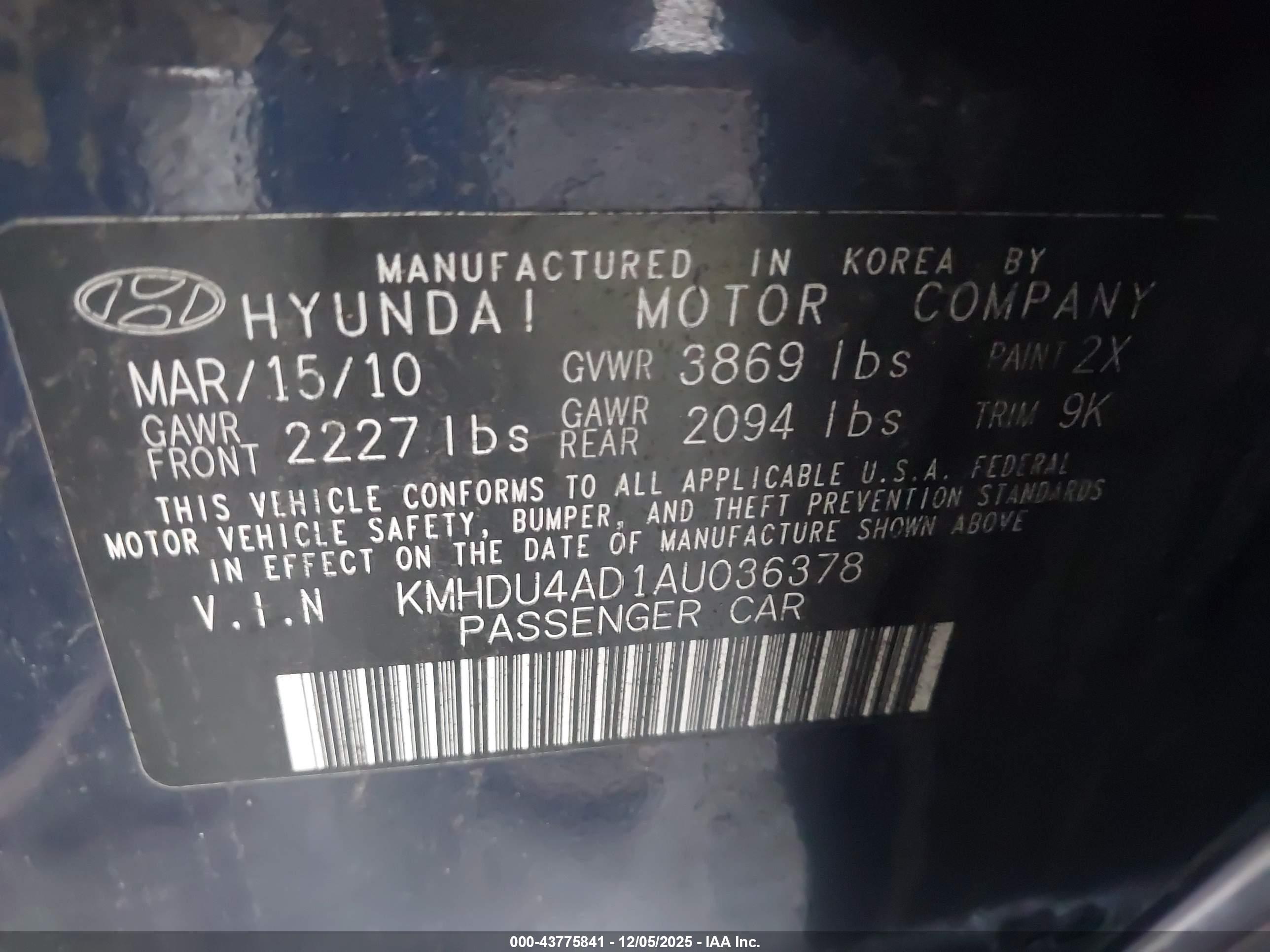 HYUNDAI ELANTRA image 9