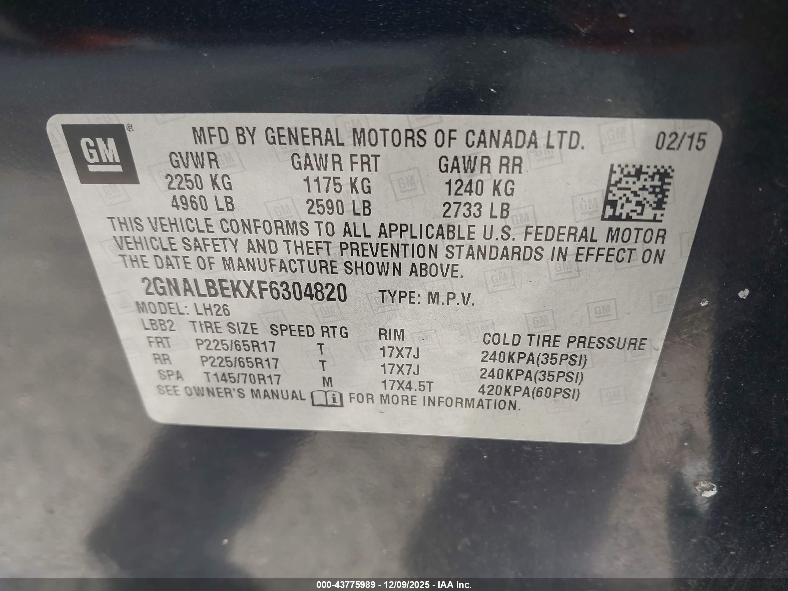 CHEVROLET EQUINOX image 9