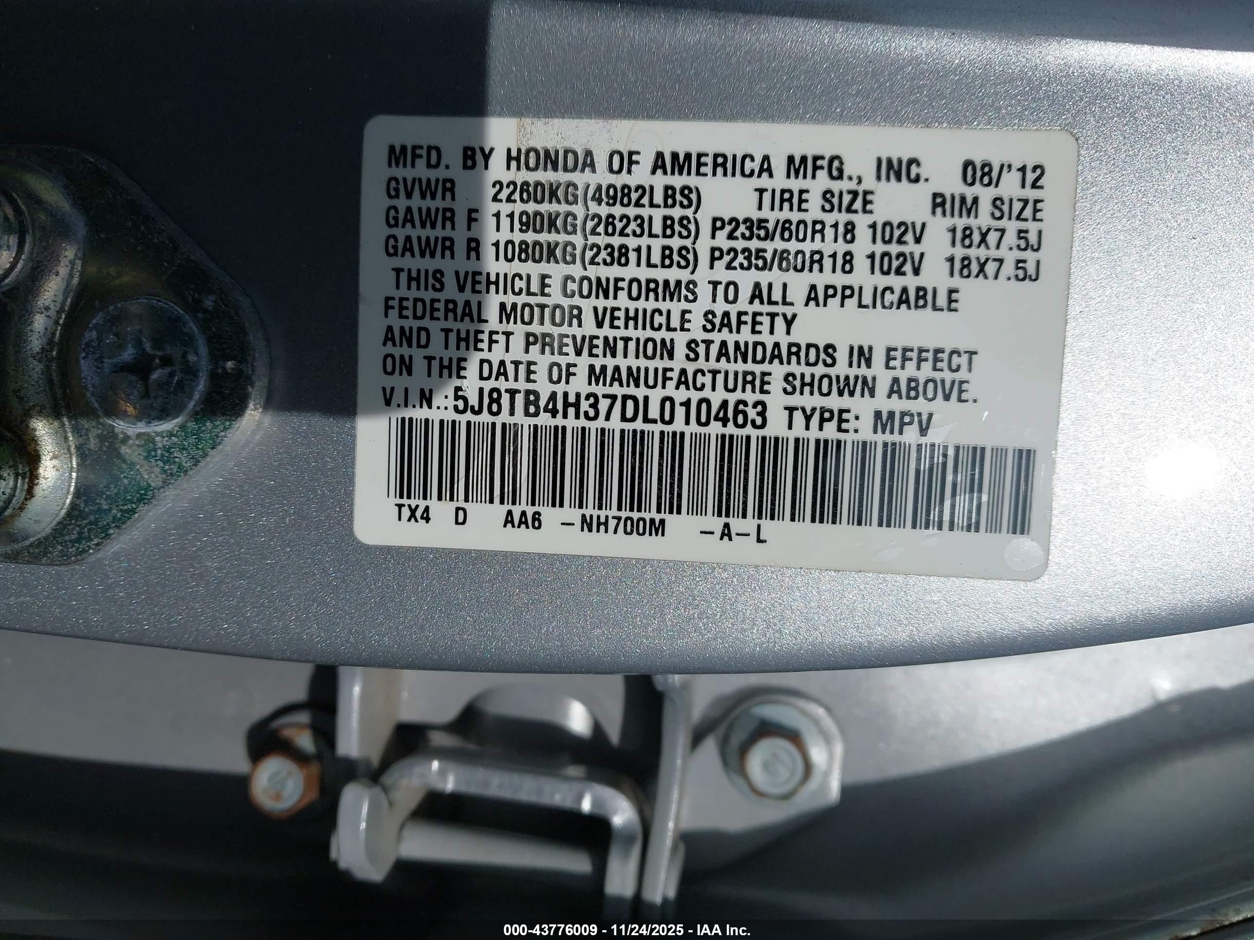 ACURA RDX image 9