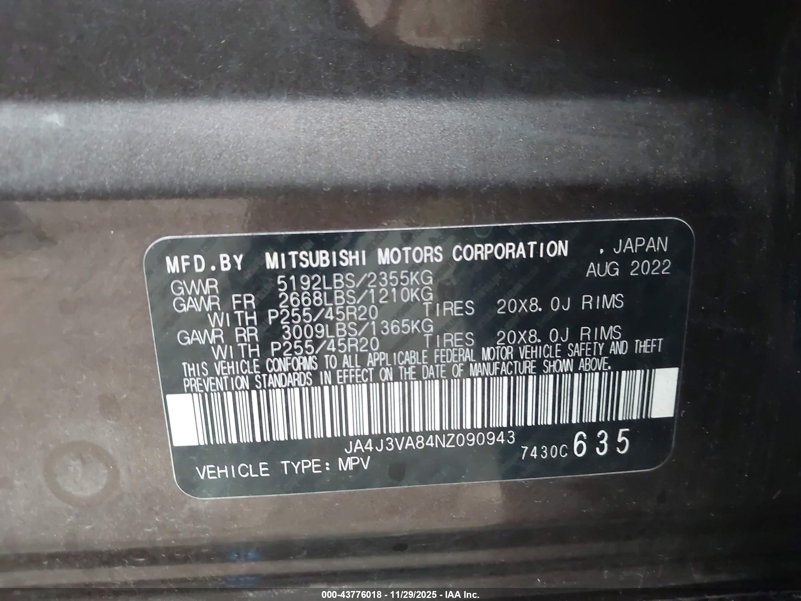 MITSUBISHI OUTLANDER image 9