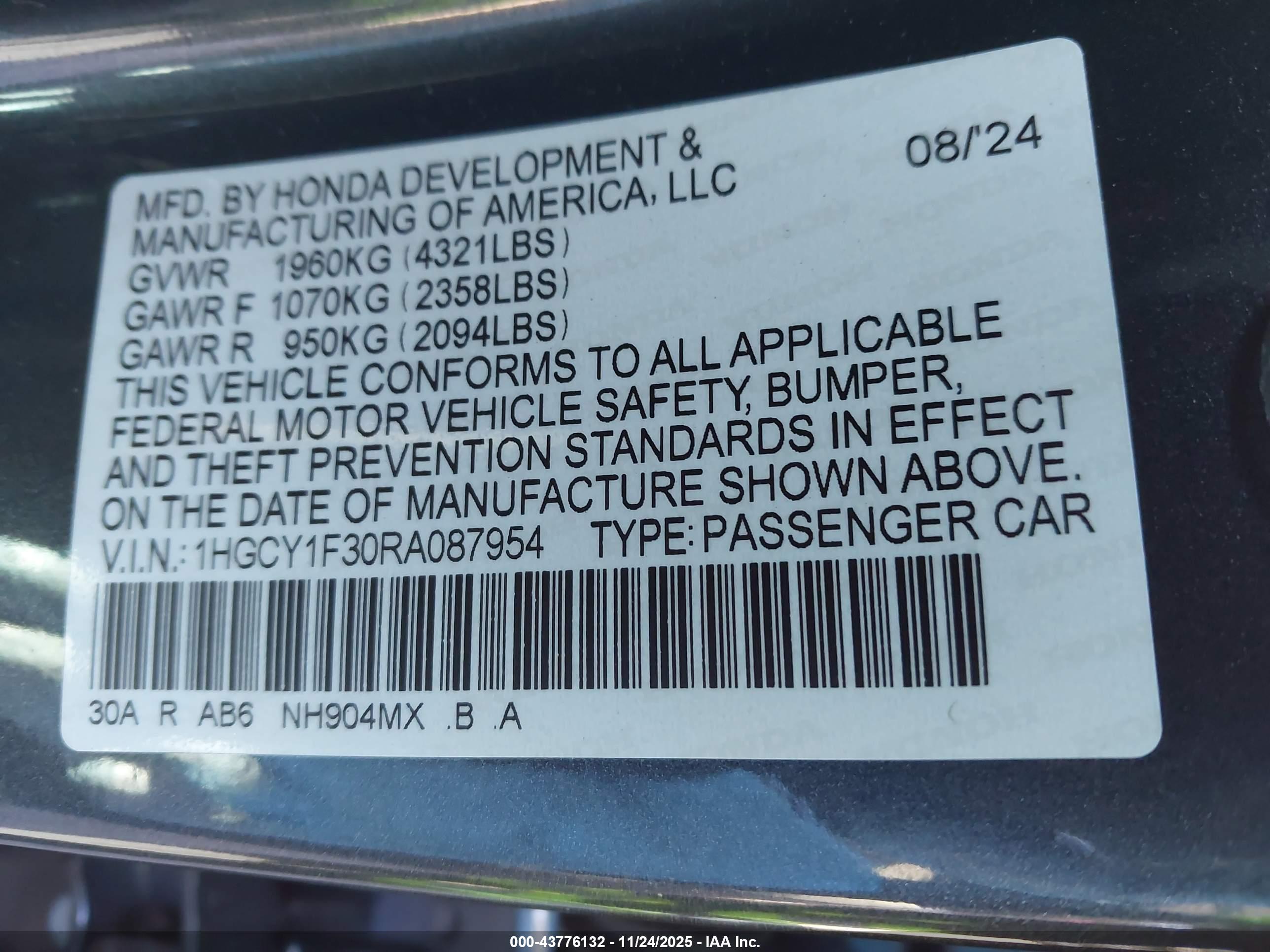HONDA ACCORD image 9