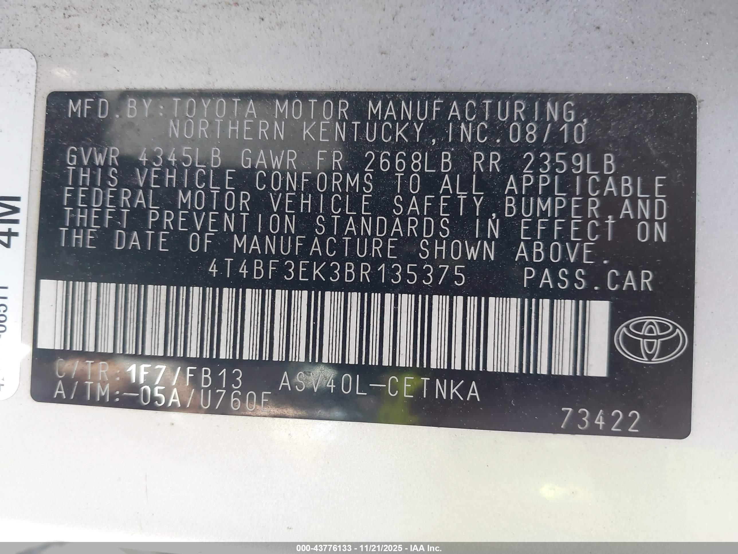 TOYOTA CAMRY image 9