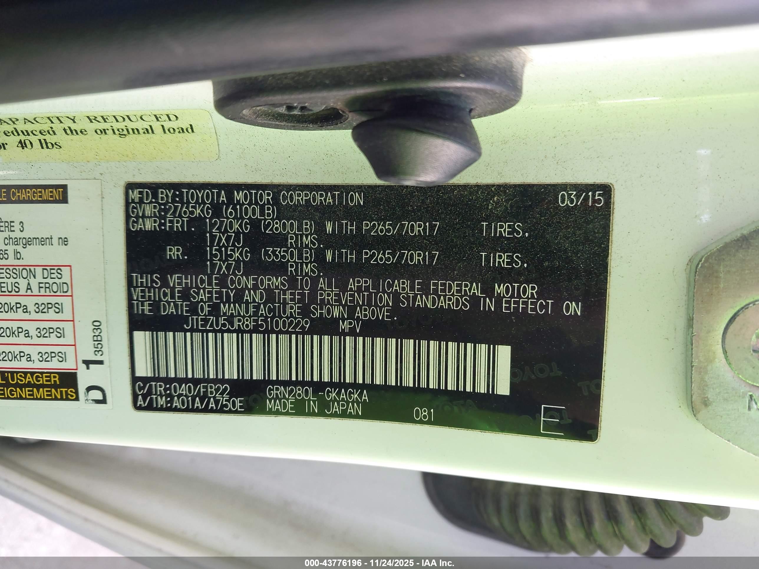 TOYOTA 4RUNNER image 9