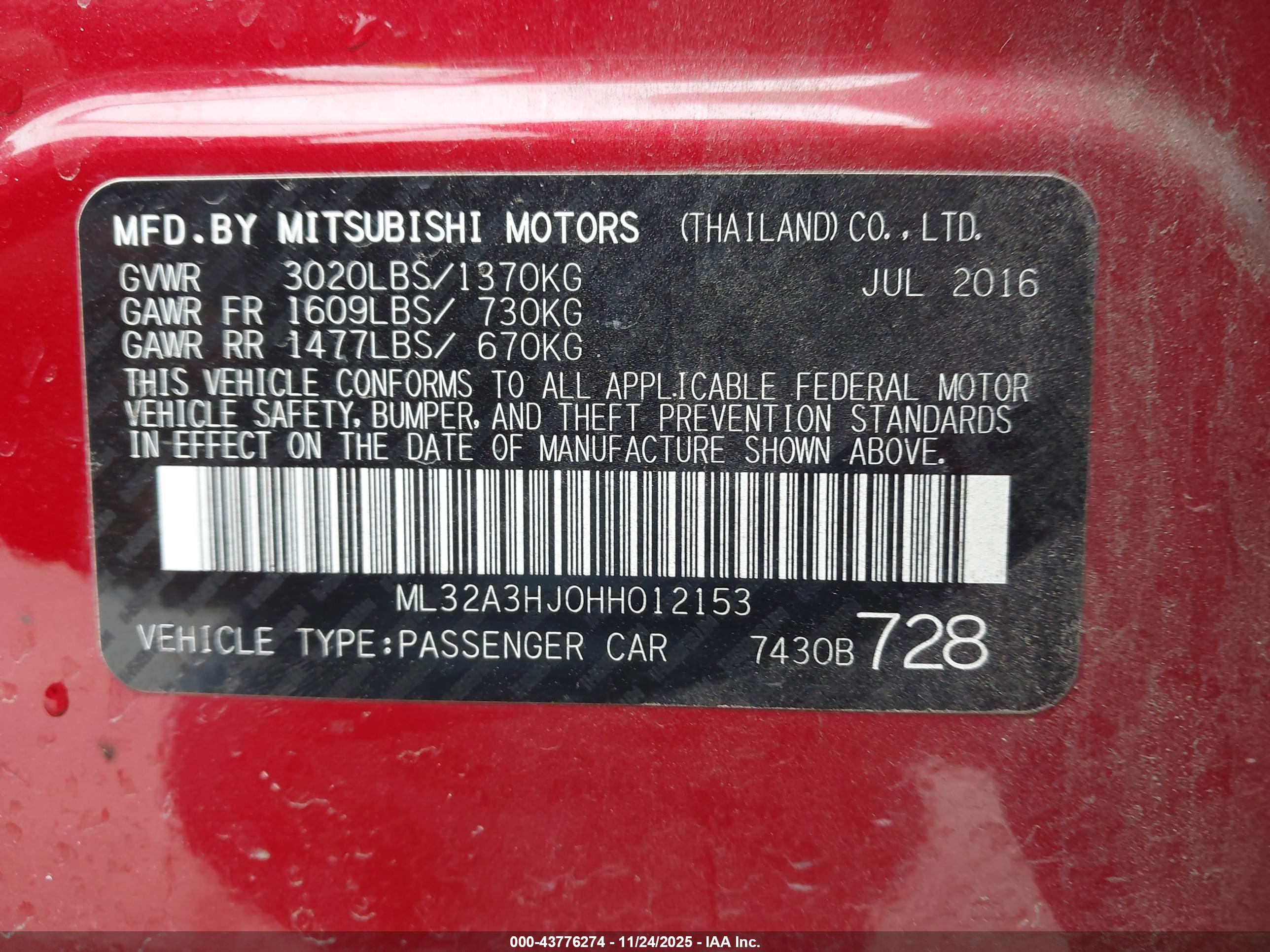 MITSUBISHI MIRAGE image 9