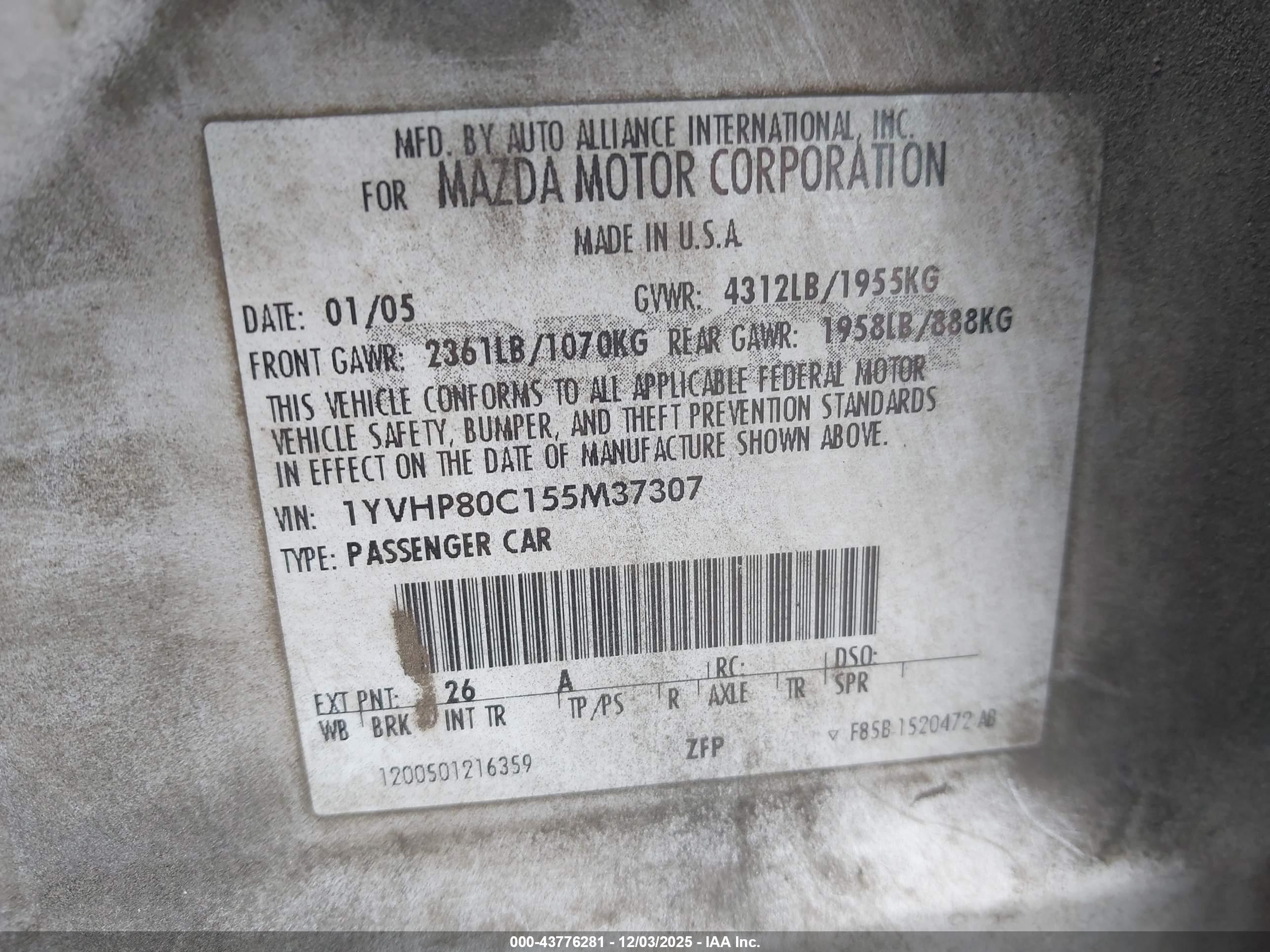 MAZDA MAZDA6 image 9