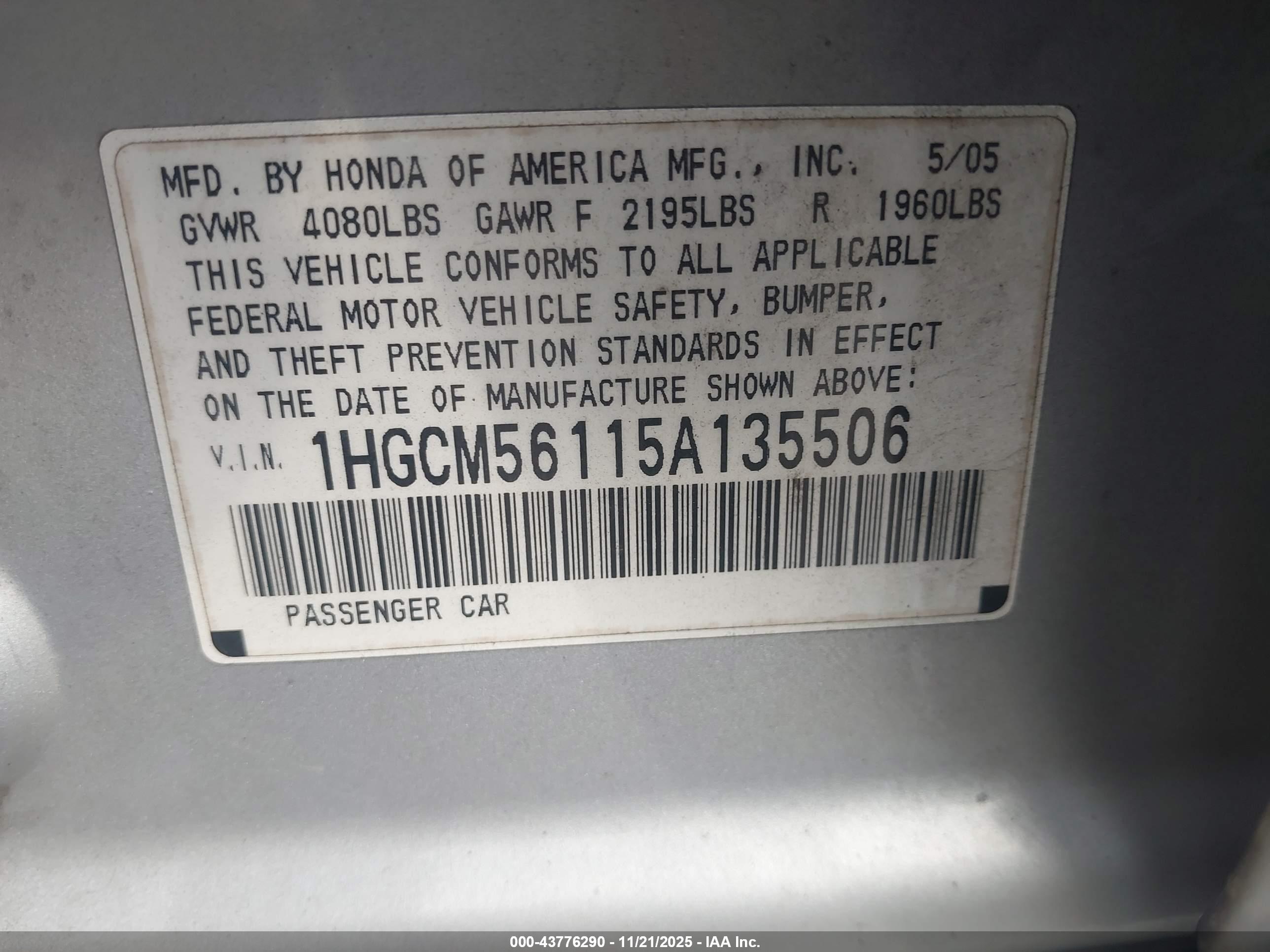 HONDA ACCORD image 9