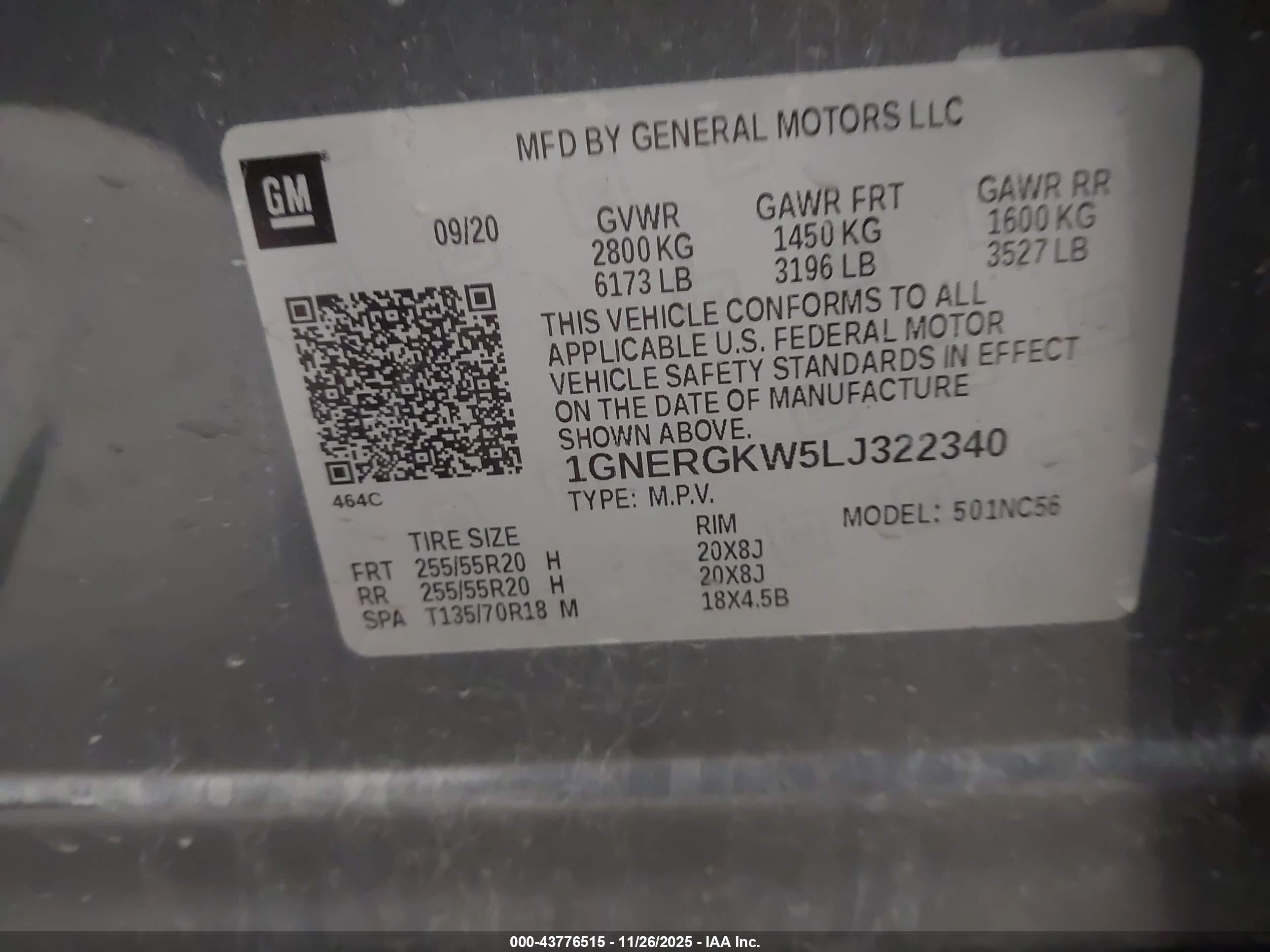 CHEVROLET TRAVERSE image 9
