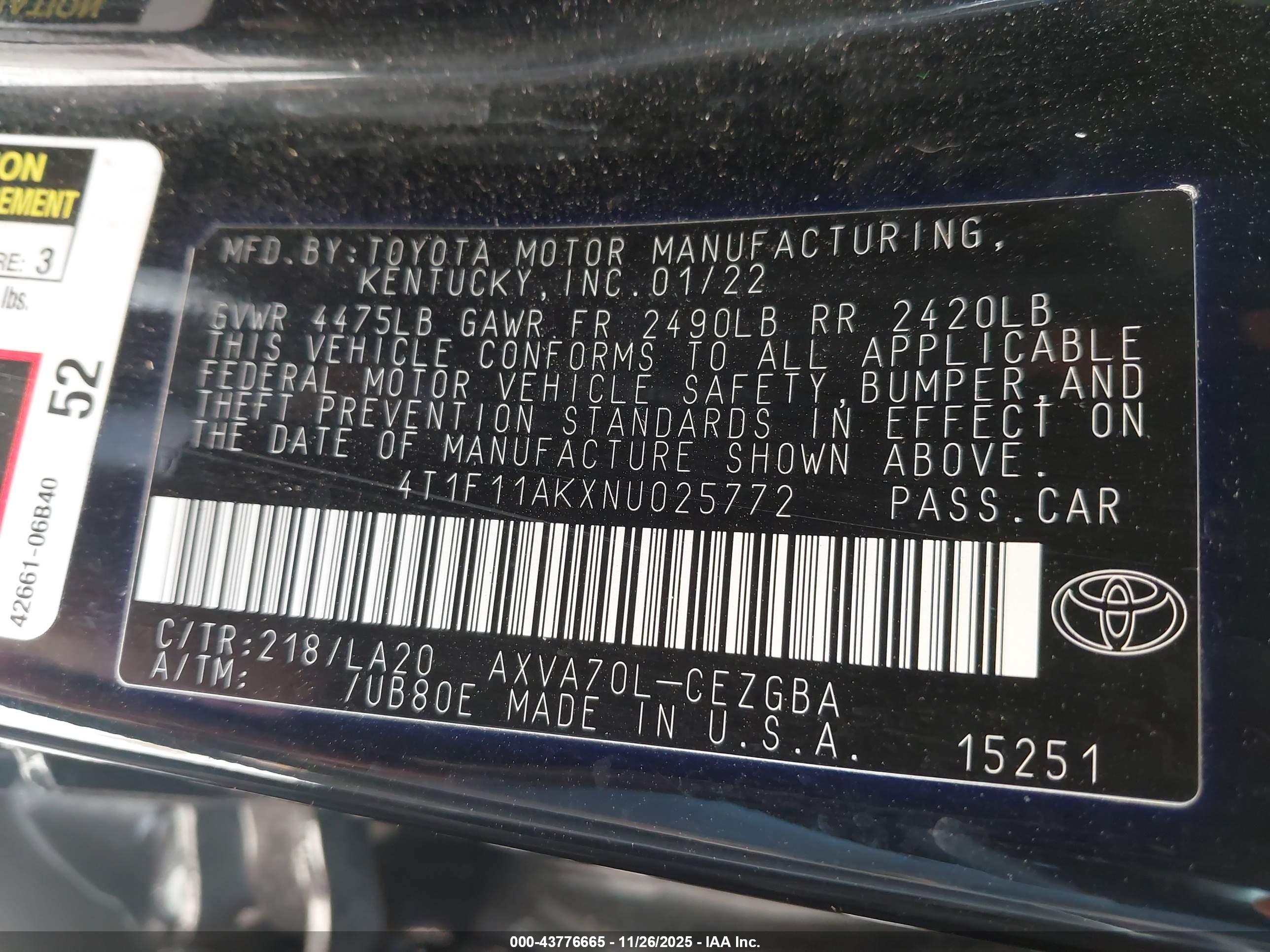 TOYOTA CAMRY image 9