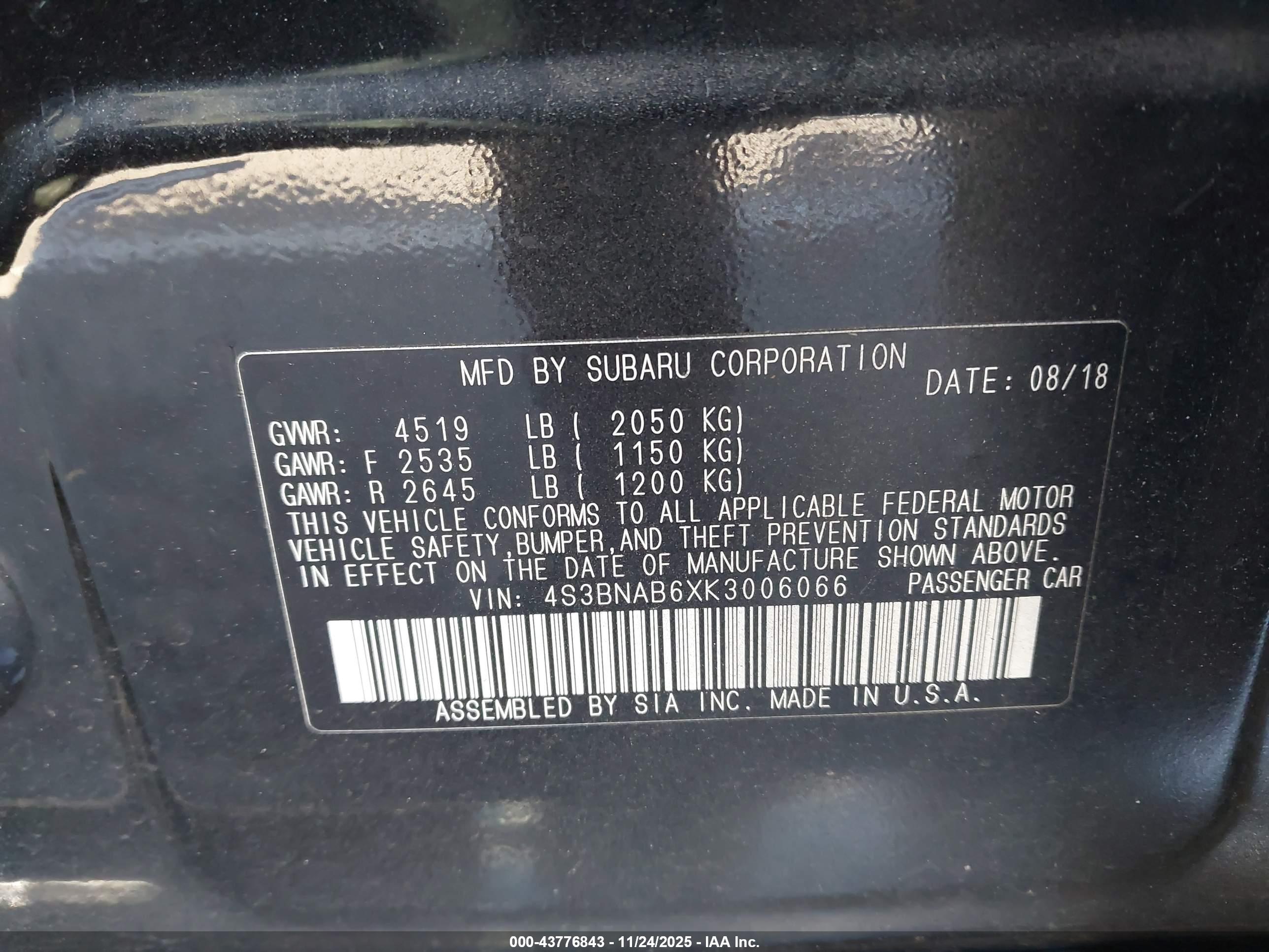 SUBARU LEGACY image 9