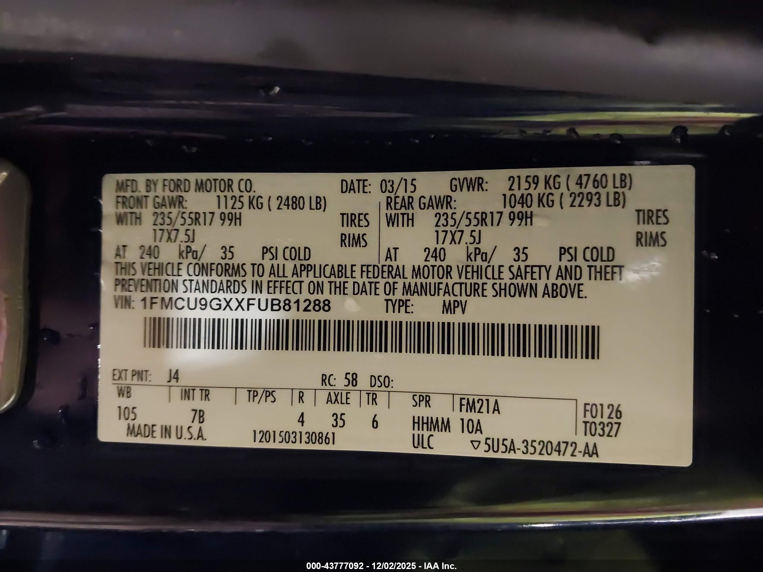 FORD ESCAPE image 9