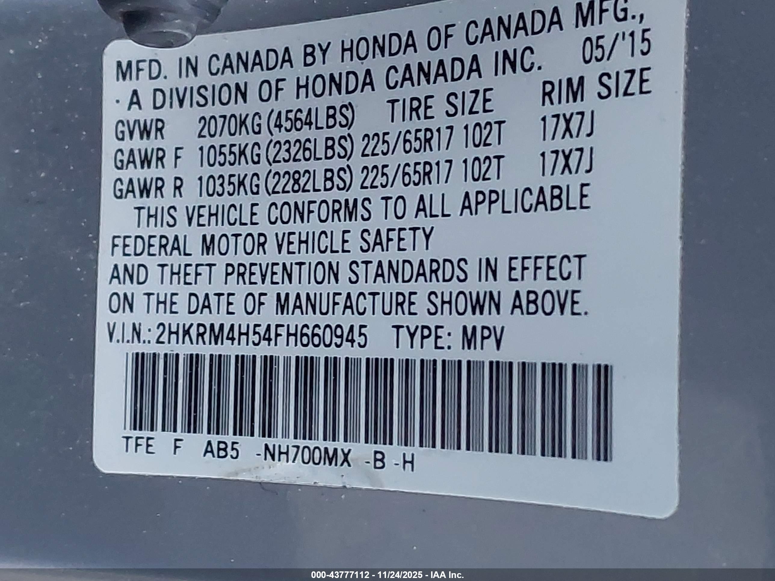 HONDA CR-V image 9