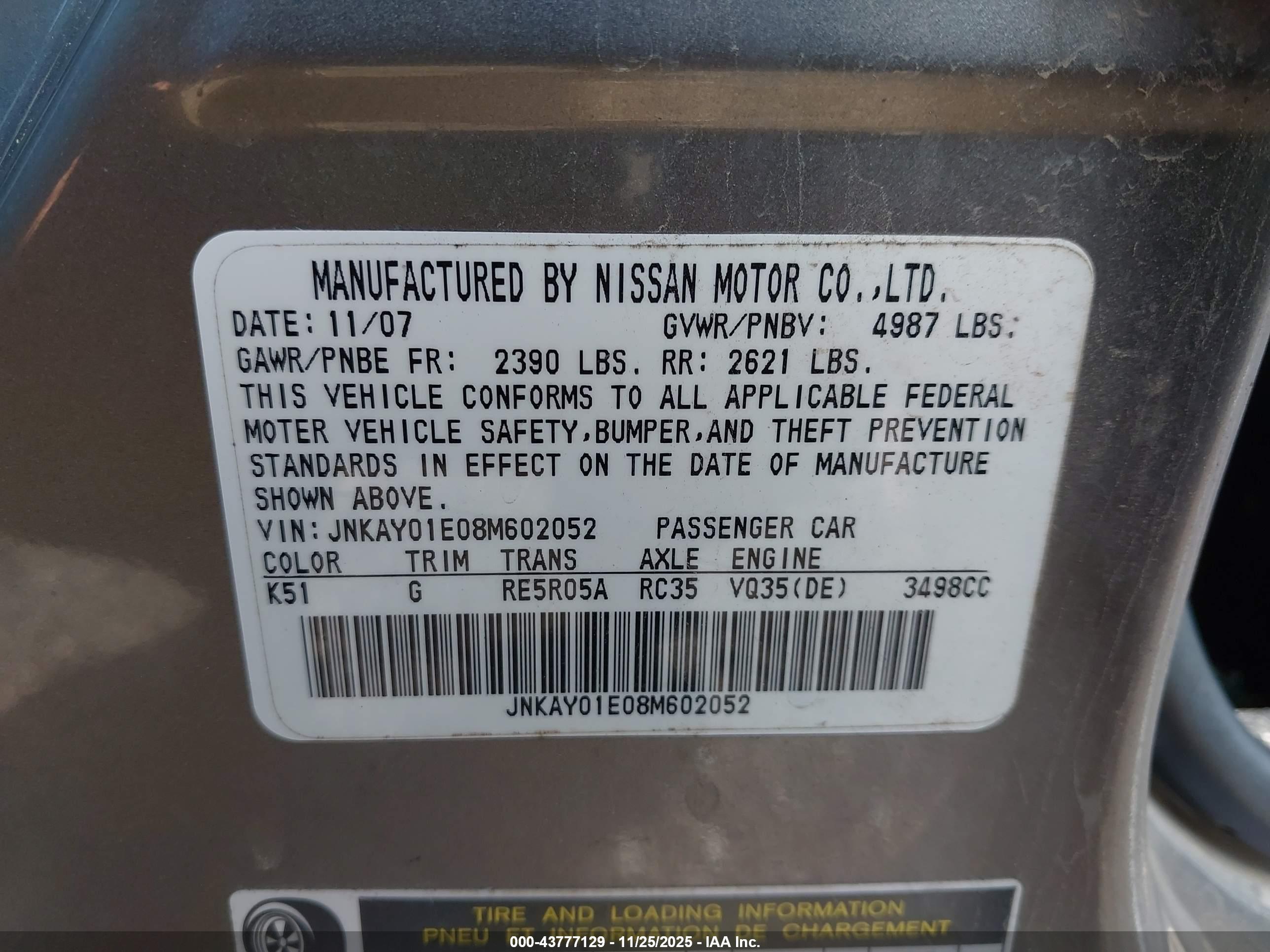 INFINITI M35 image 9