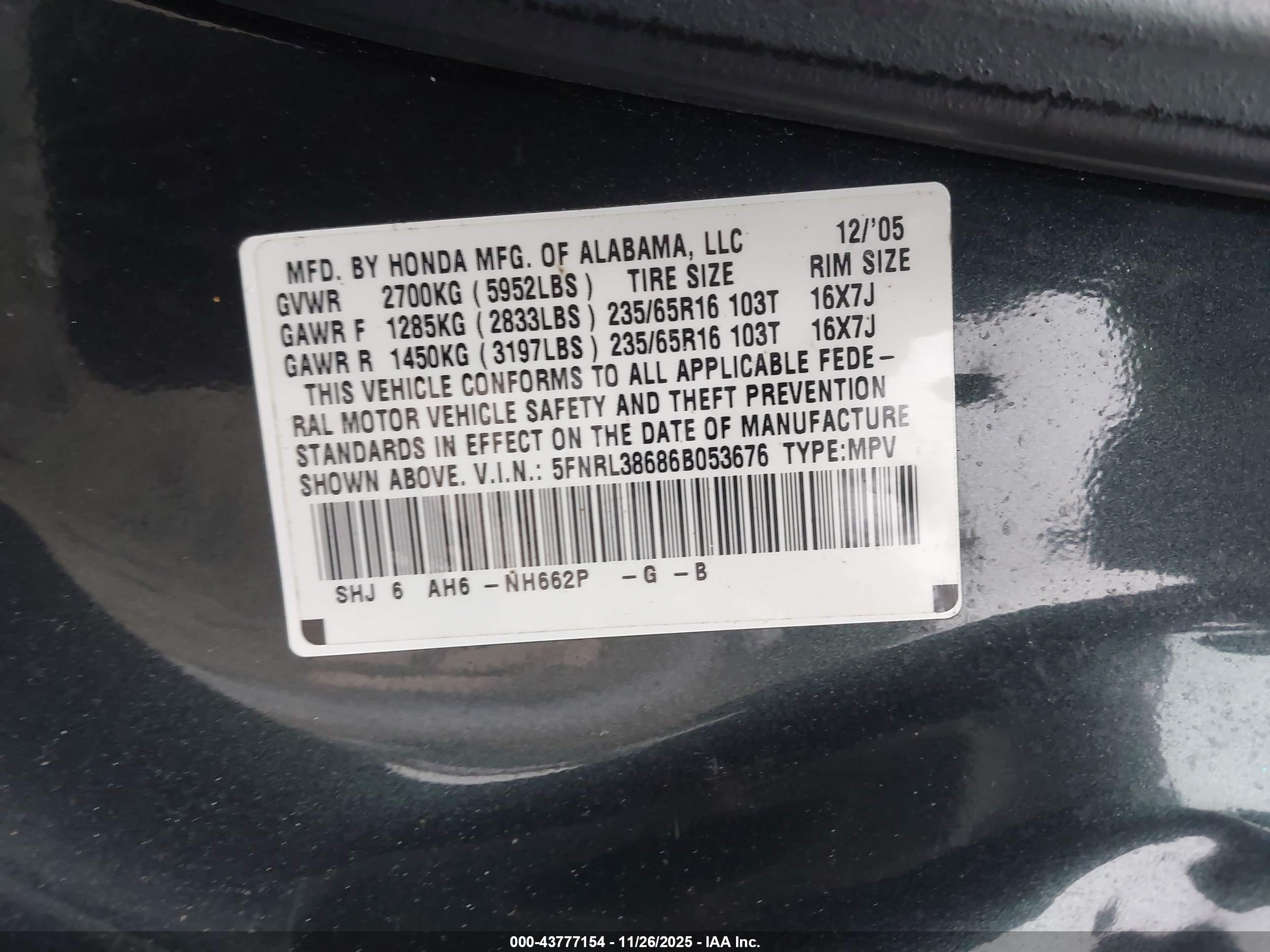 HONDA ODYSSEY image 9