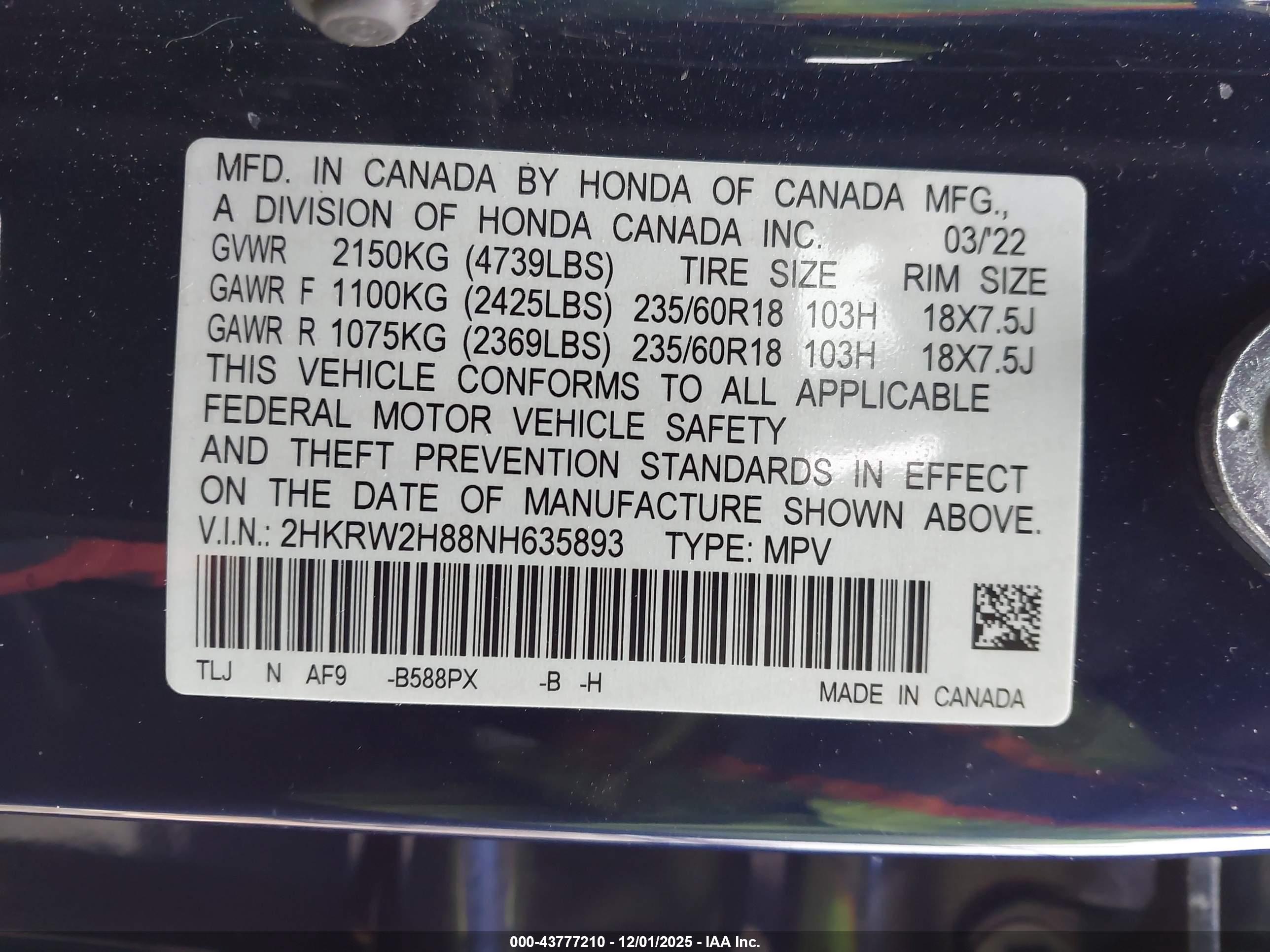 HONDA CR-V image 9