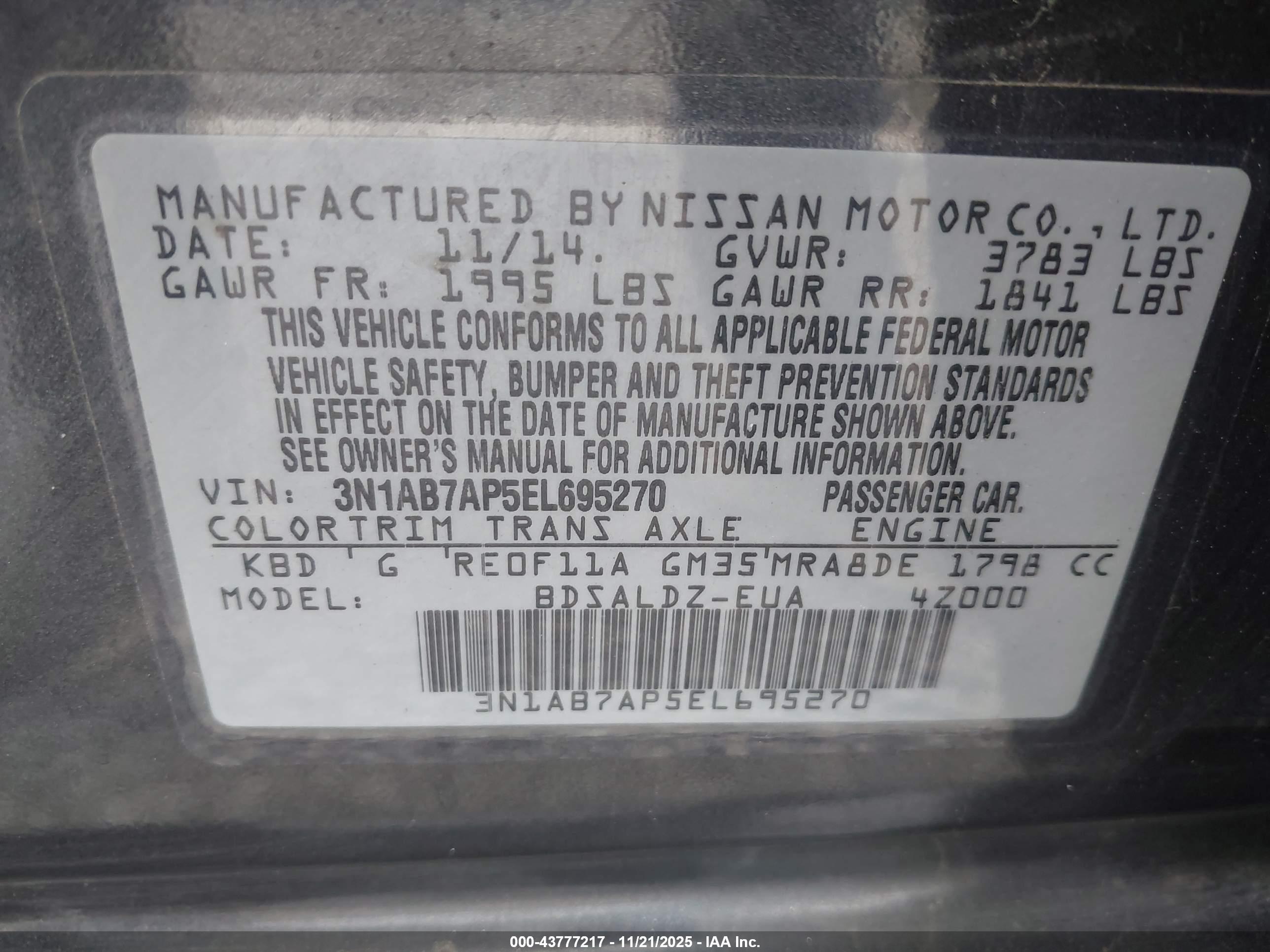 NISSAN SENTRA image 9