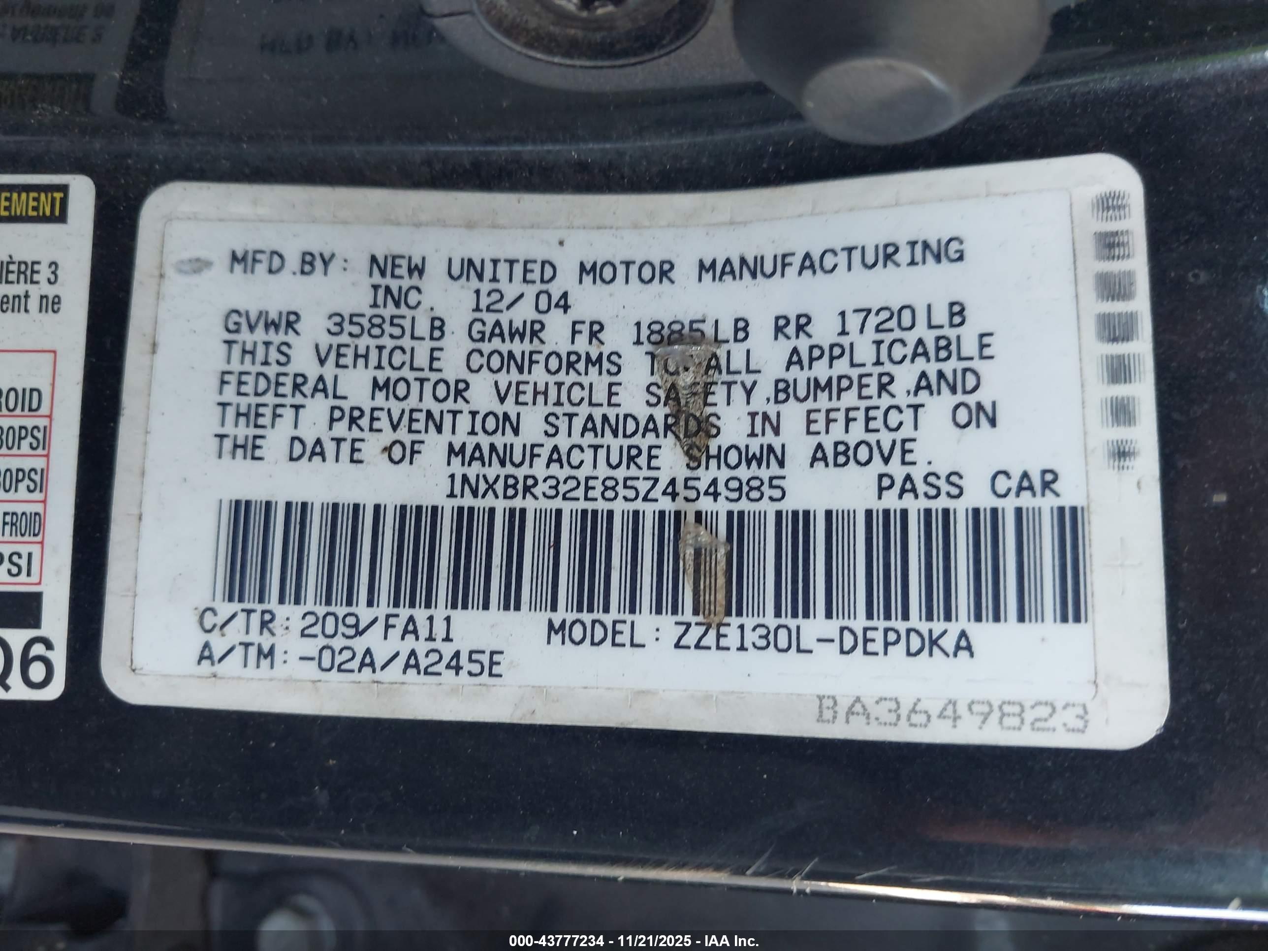 TOYOTA COROLLA image 9