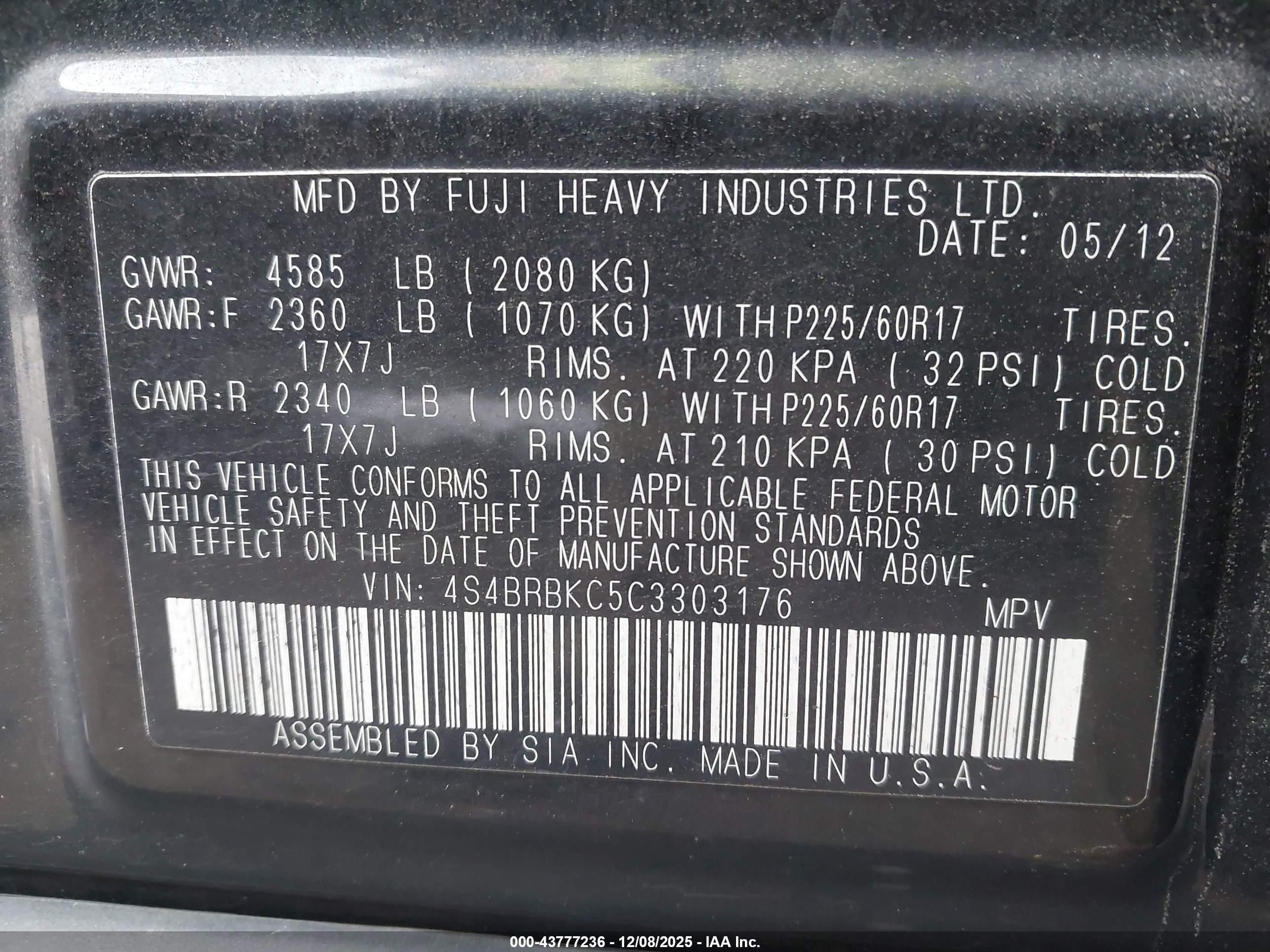 SUBARU OUTBACK image 9