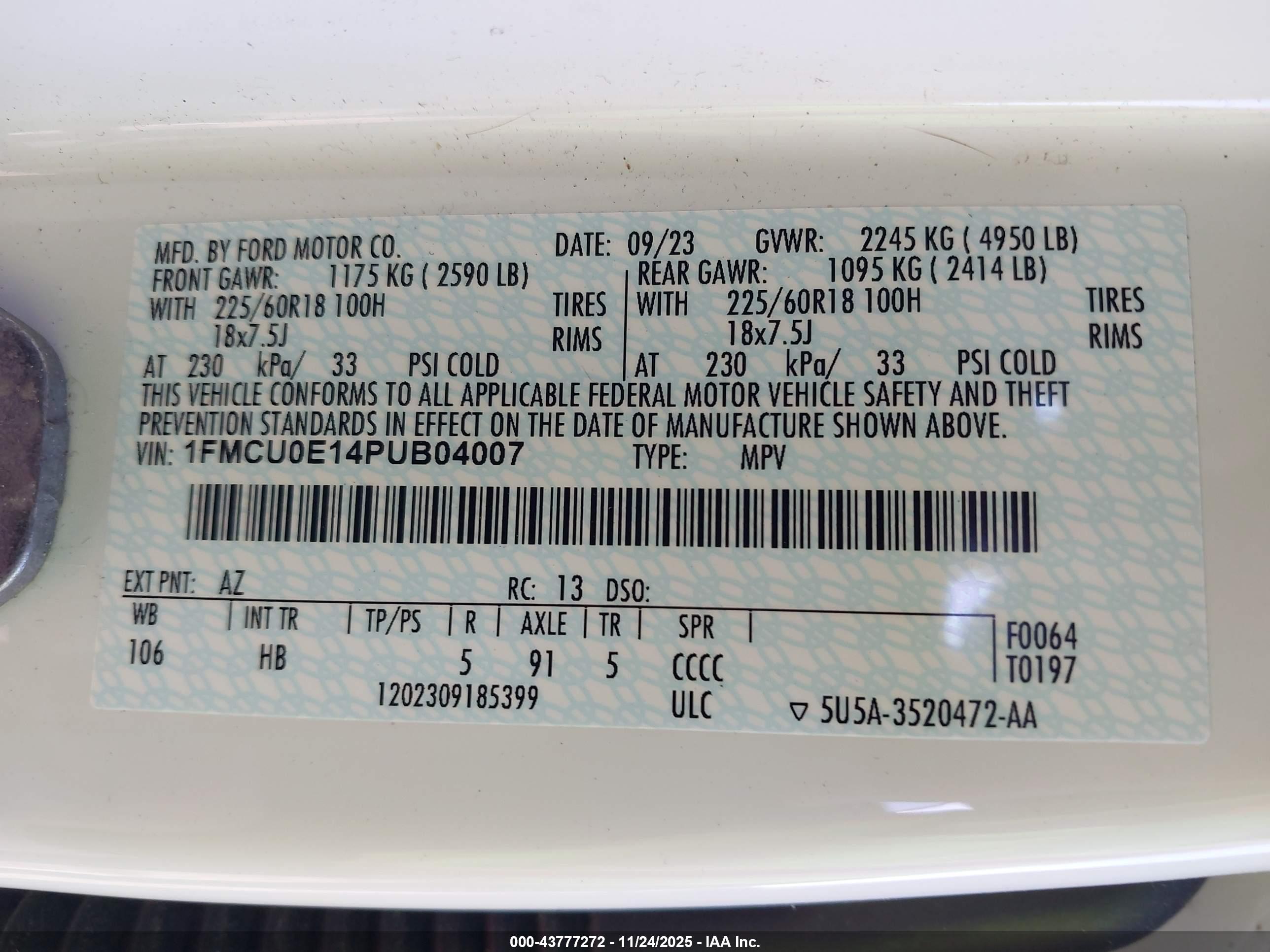 FORD ESCAPE image 9