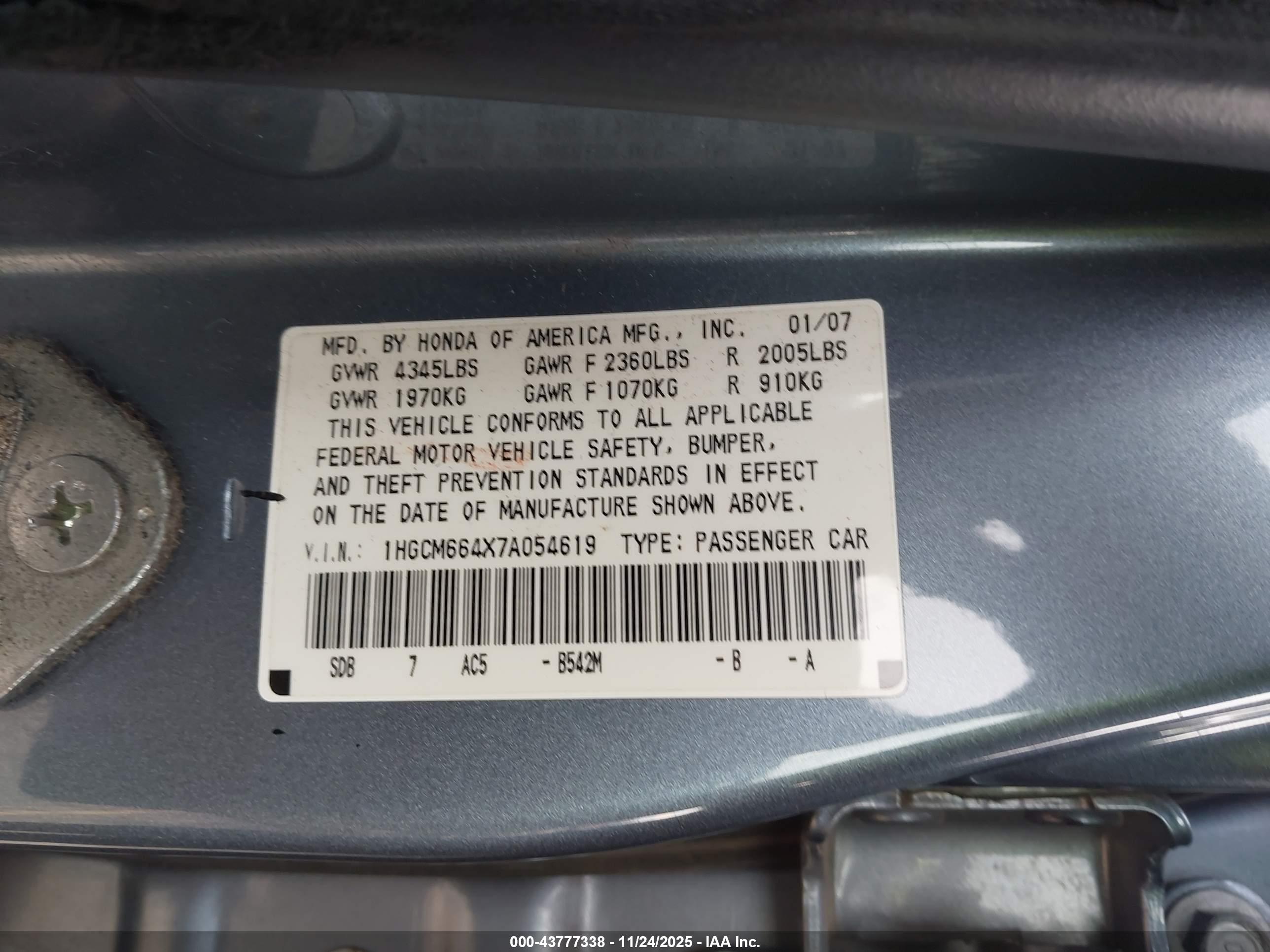 HONDA ACCORD image 9