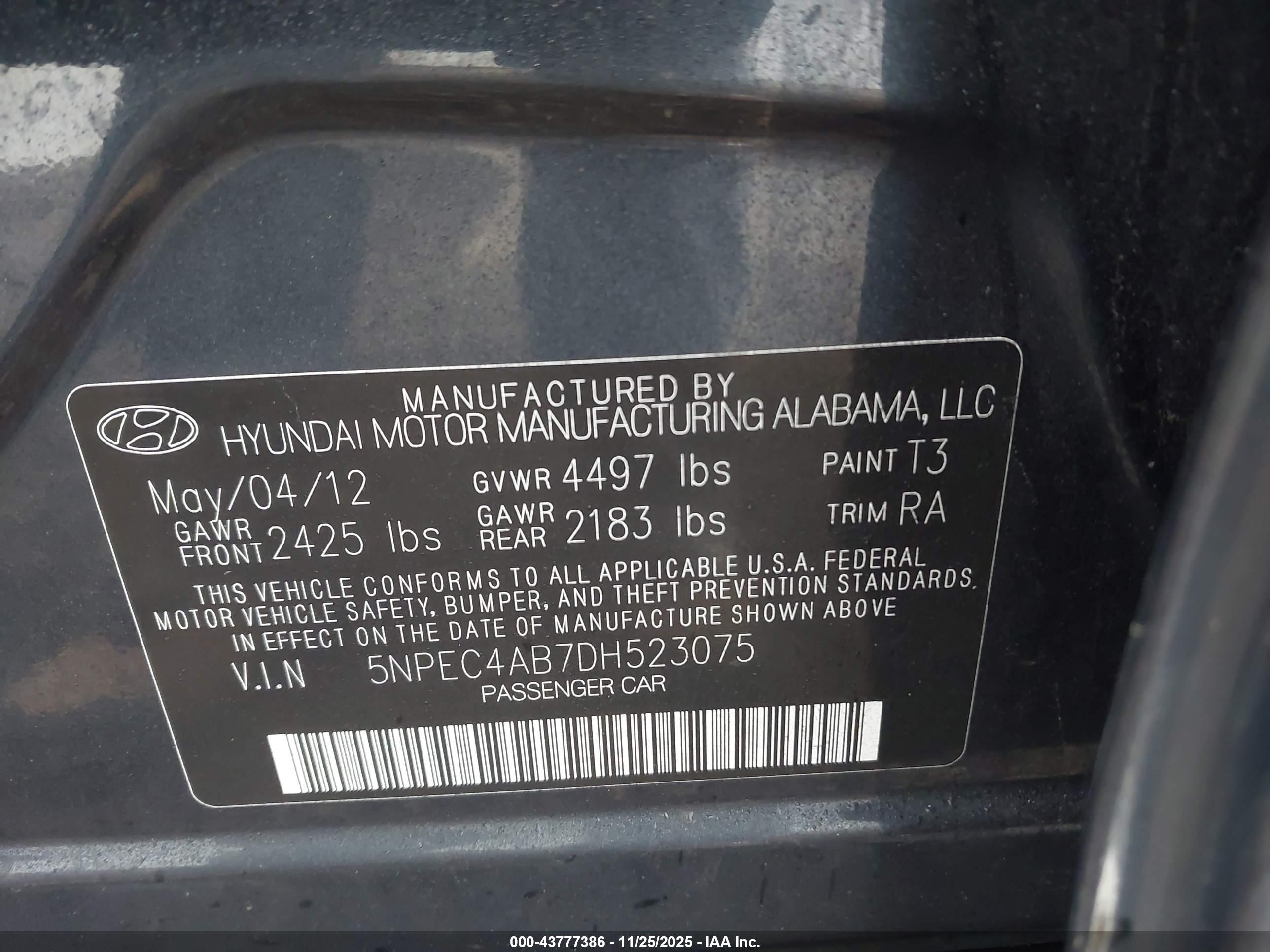 HYUNDAI SONATA image 9