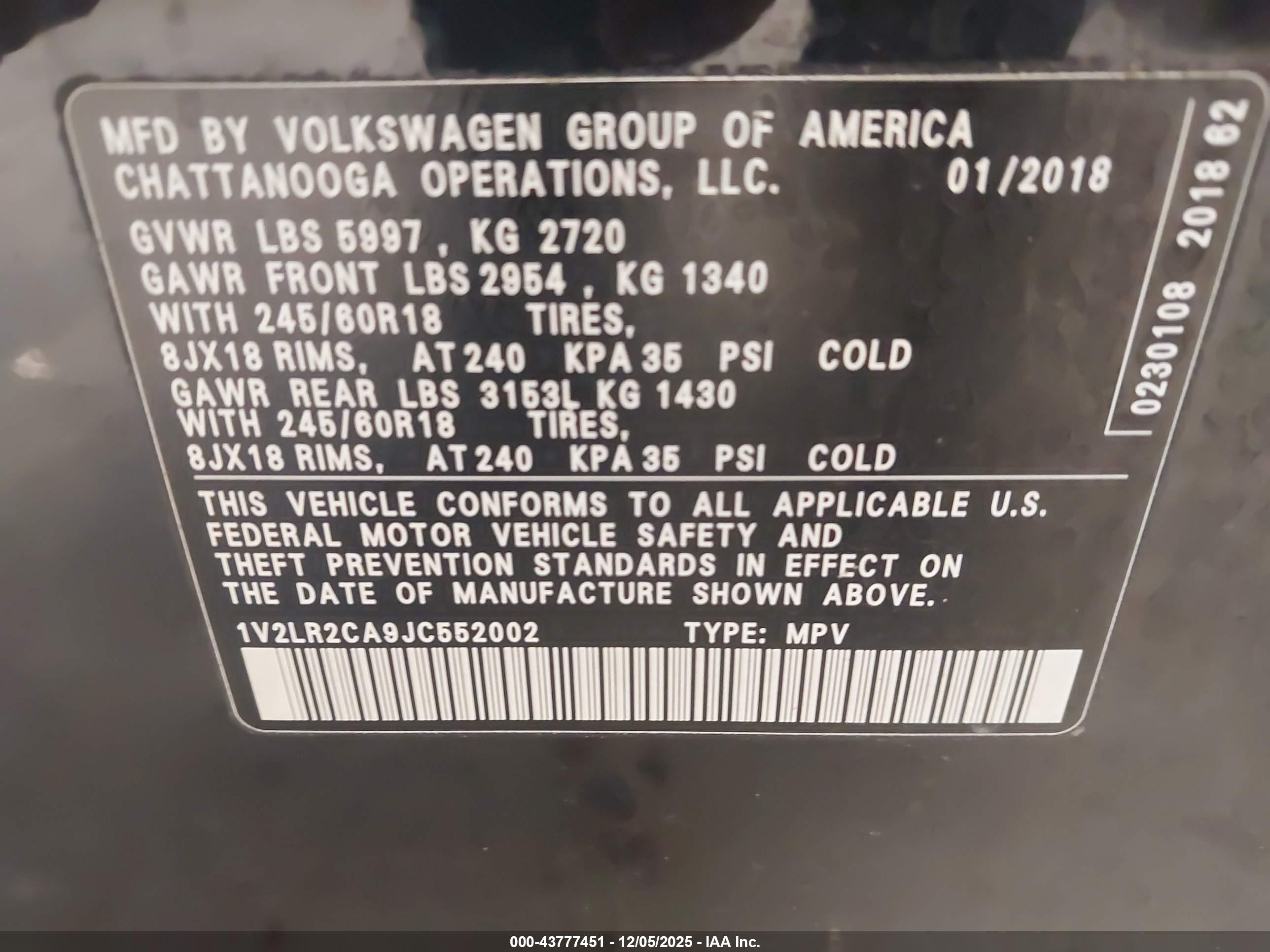 VOLKSWAGEN ATLAS image 9