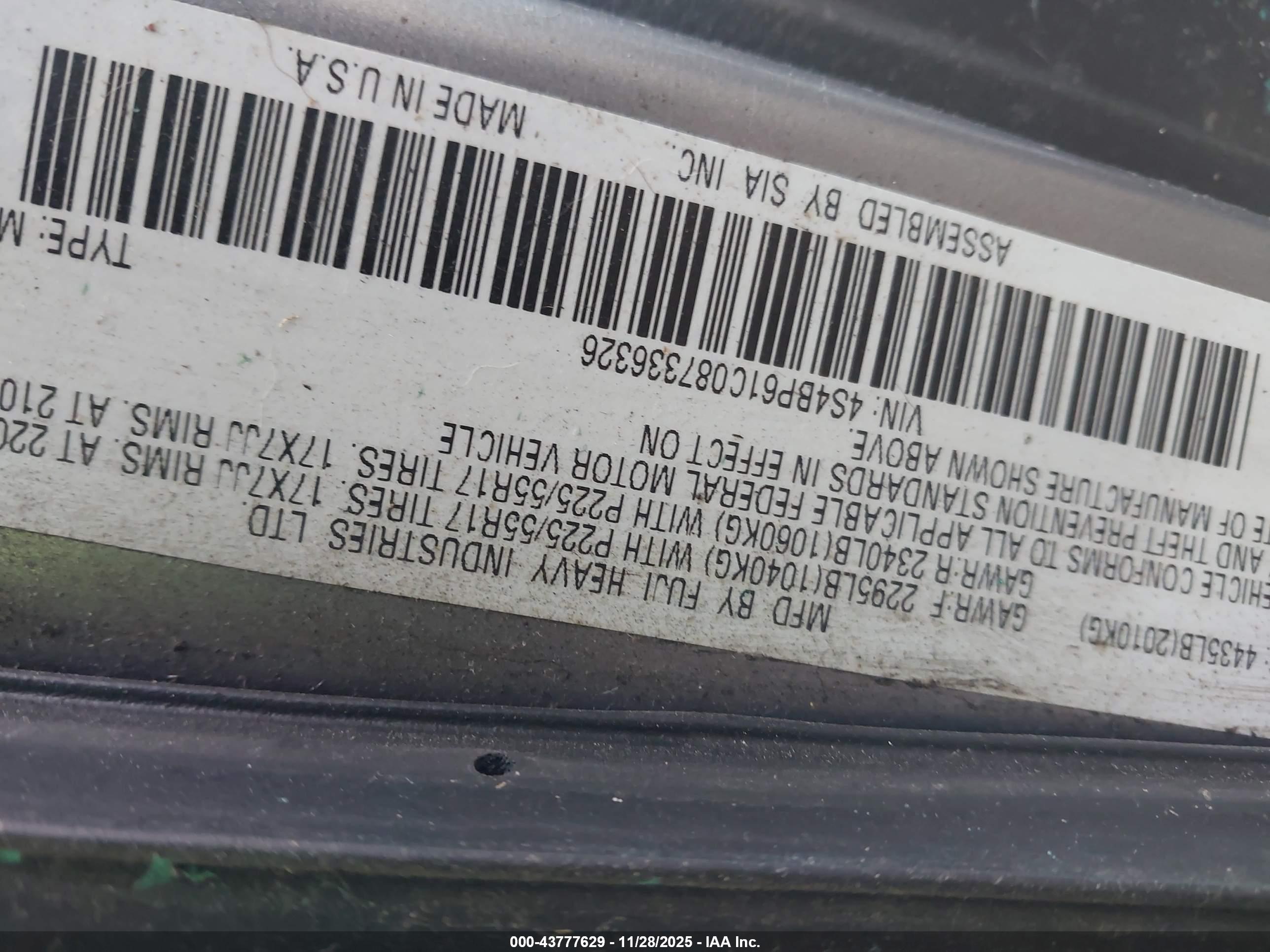 SUBARU OUTBACK image 9