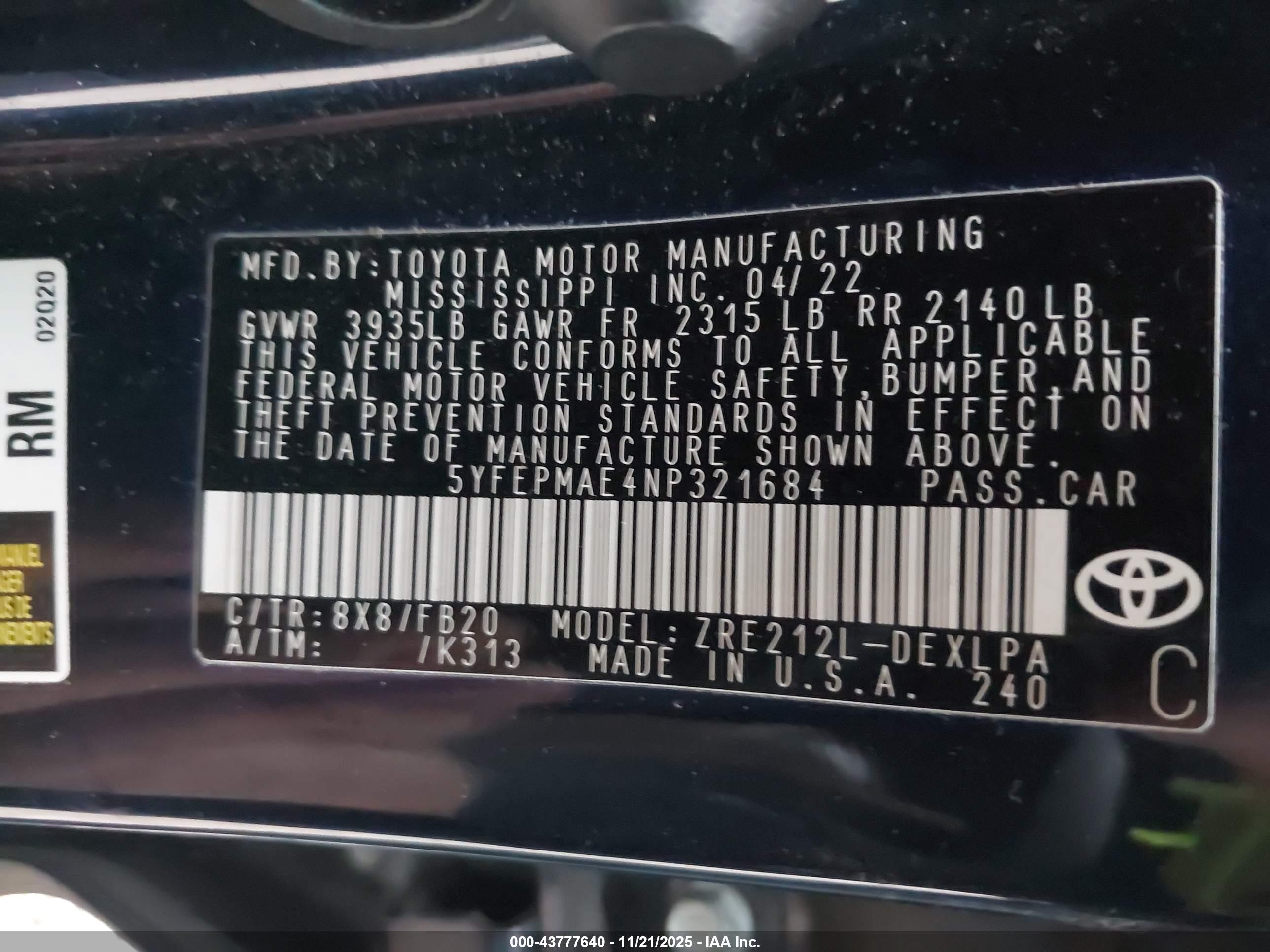 TOYOTA COROLLA image 9