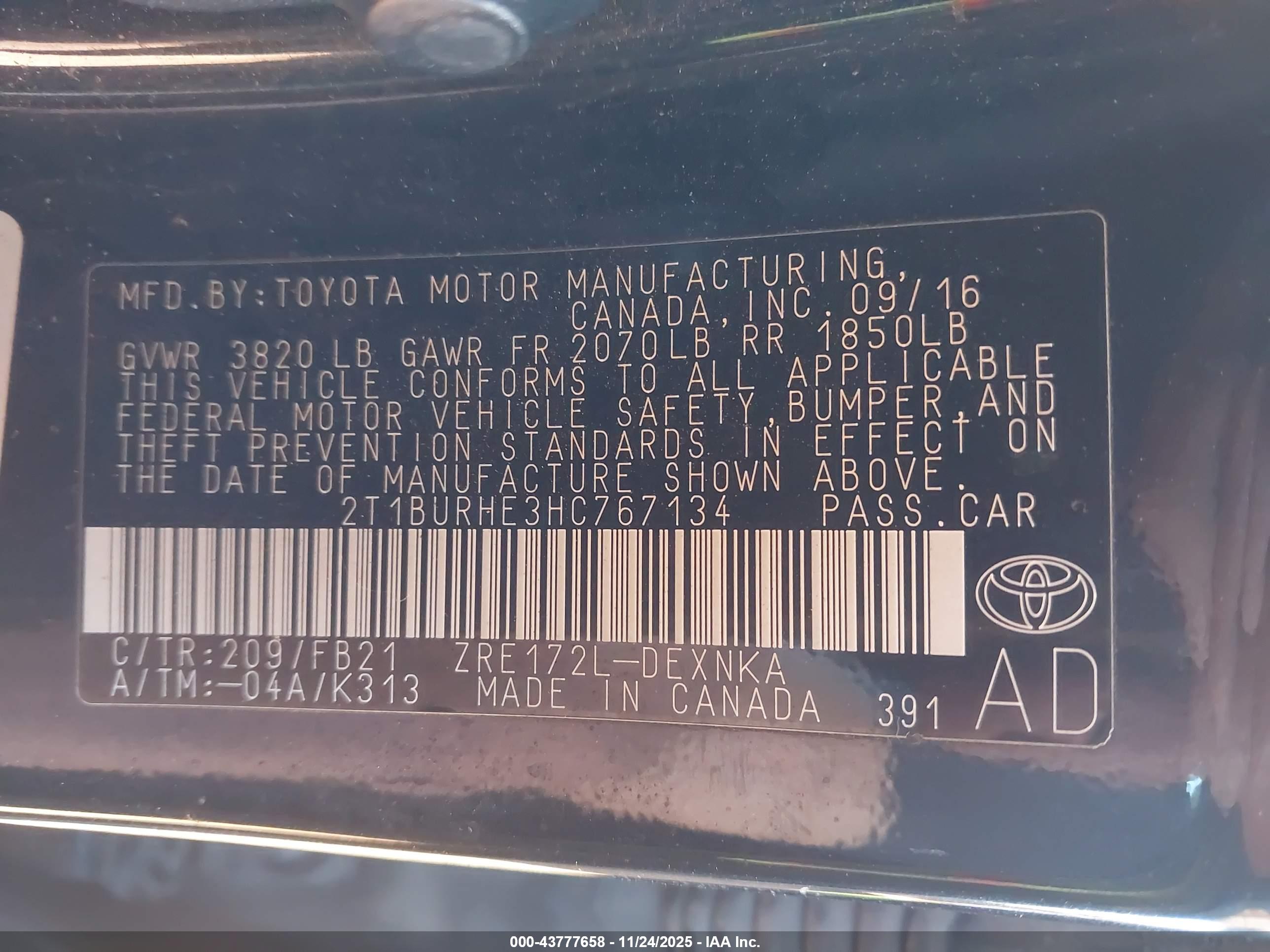 TOYOTA COROLLA image 9