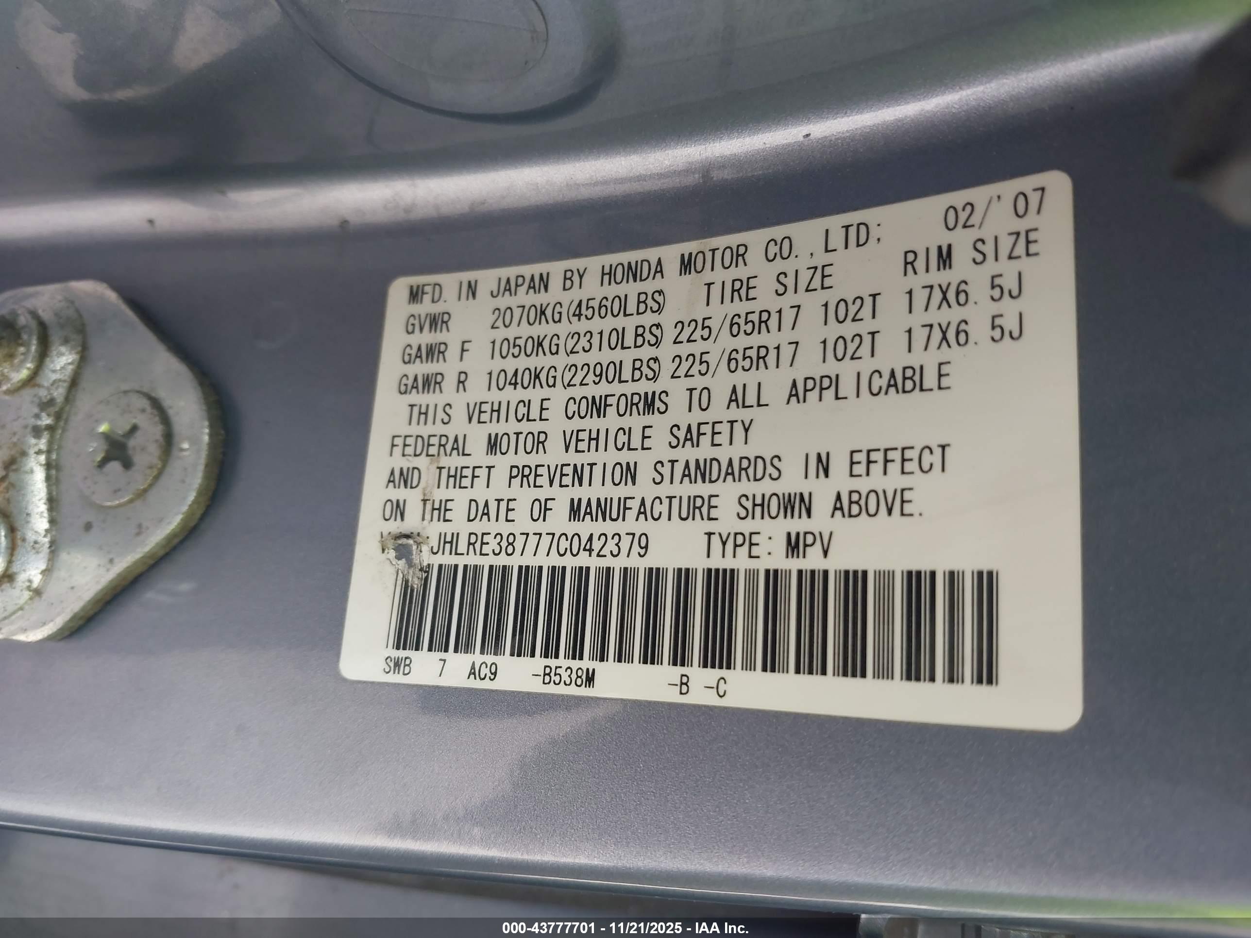 HONDA CR-V image 9