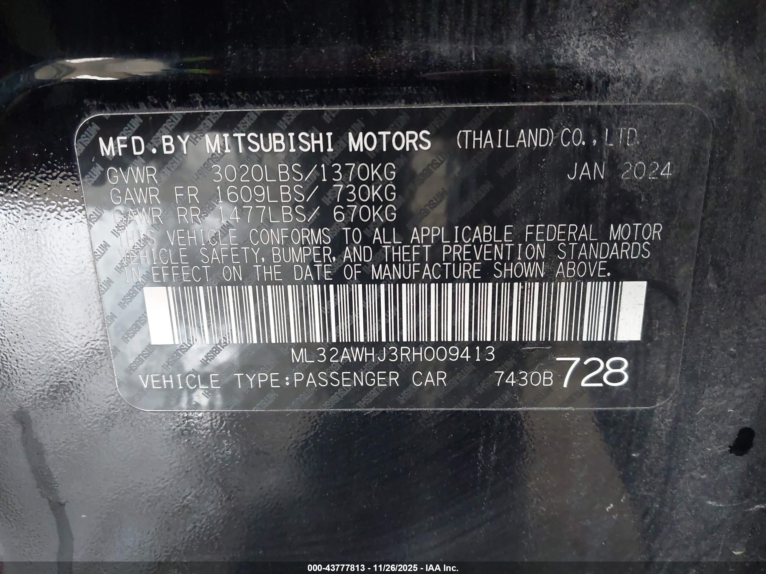 MITSUBISHI MIRAGE image 9