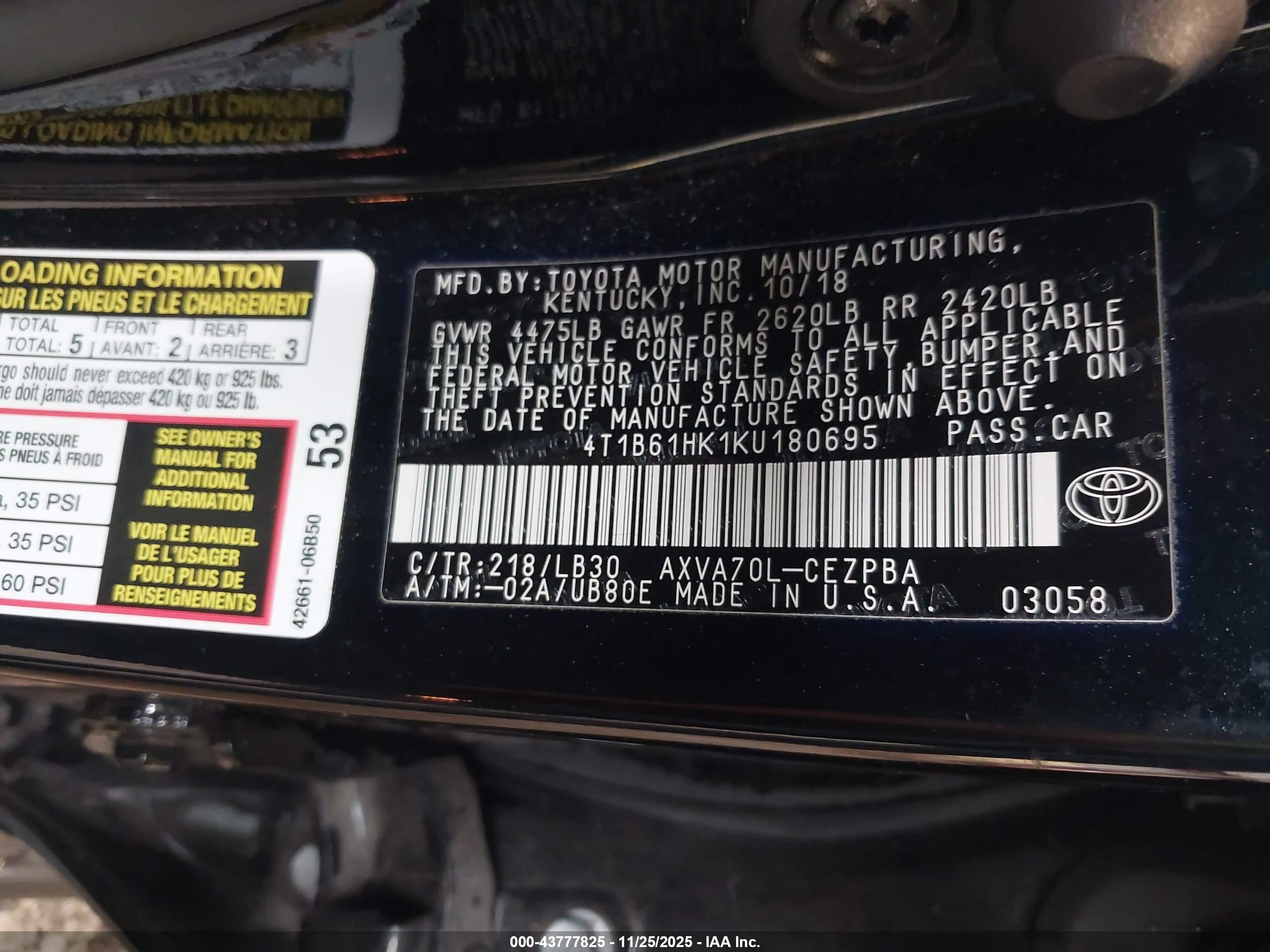 TOYOTA CAMRY image 9