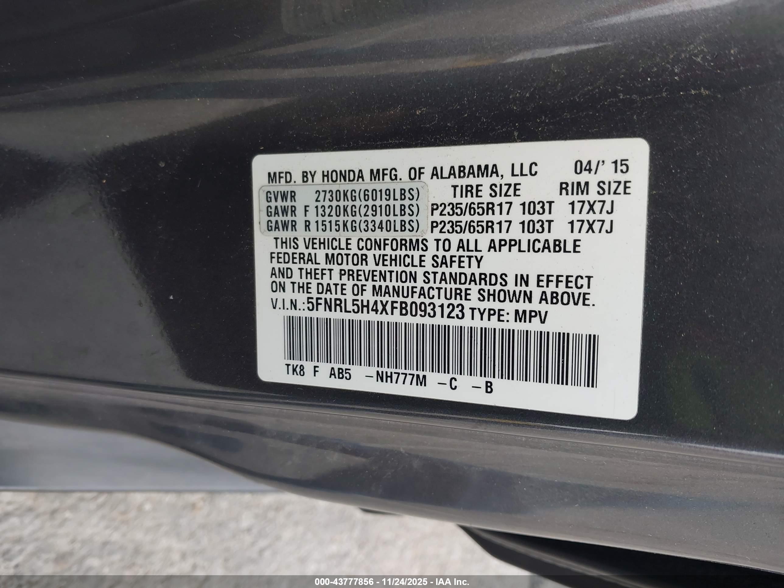 HONDA ODYSSEY image 9