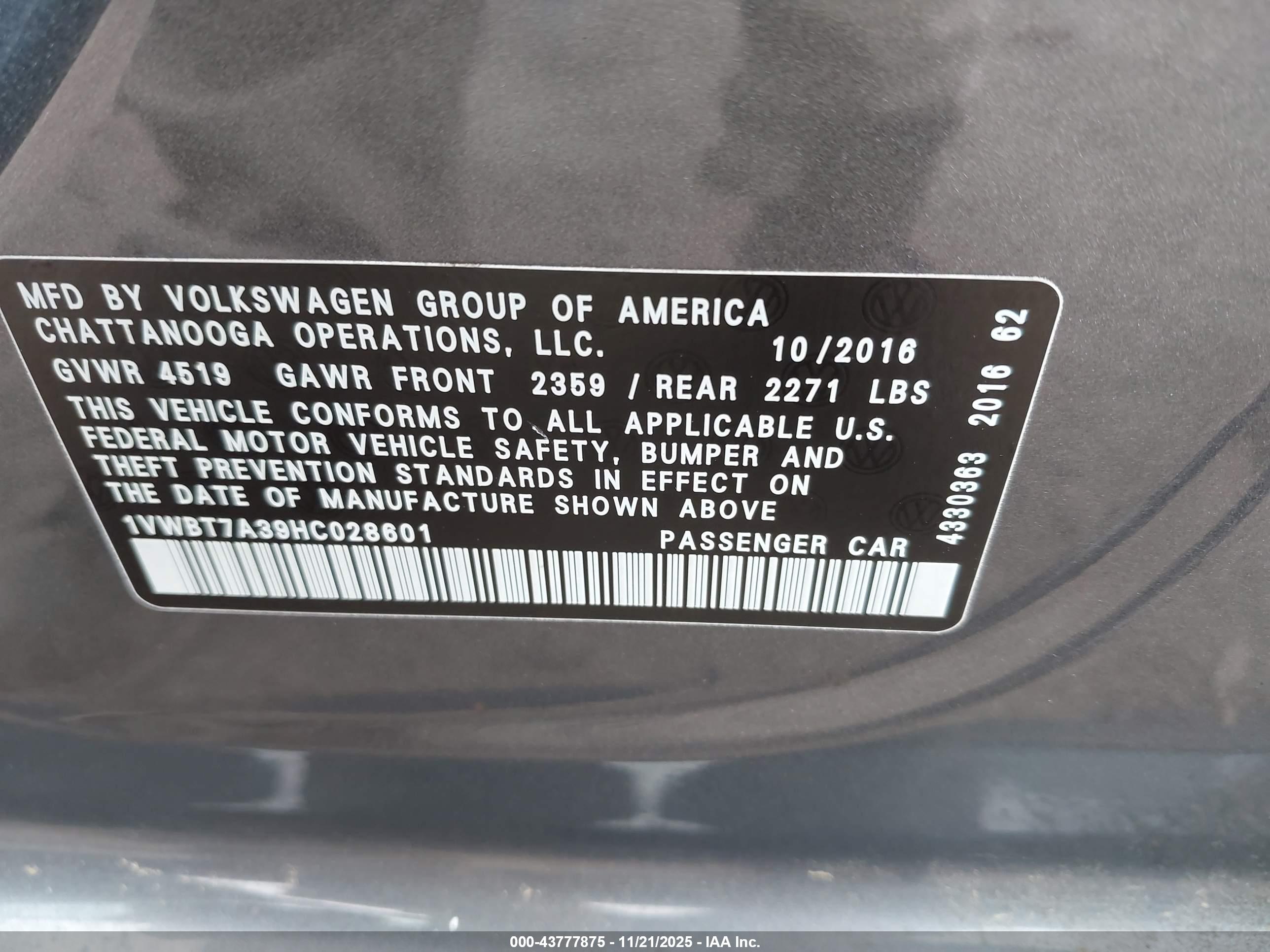 VOLKSWAGEN PASSAT image 9