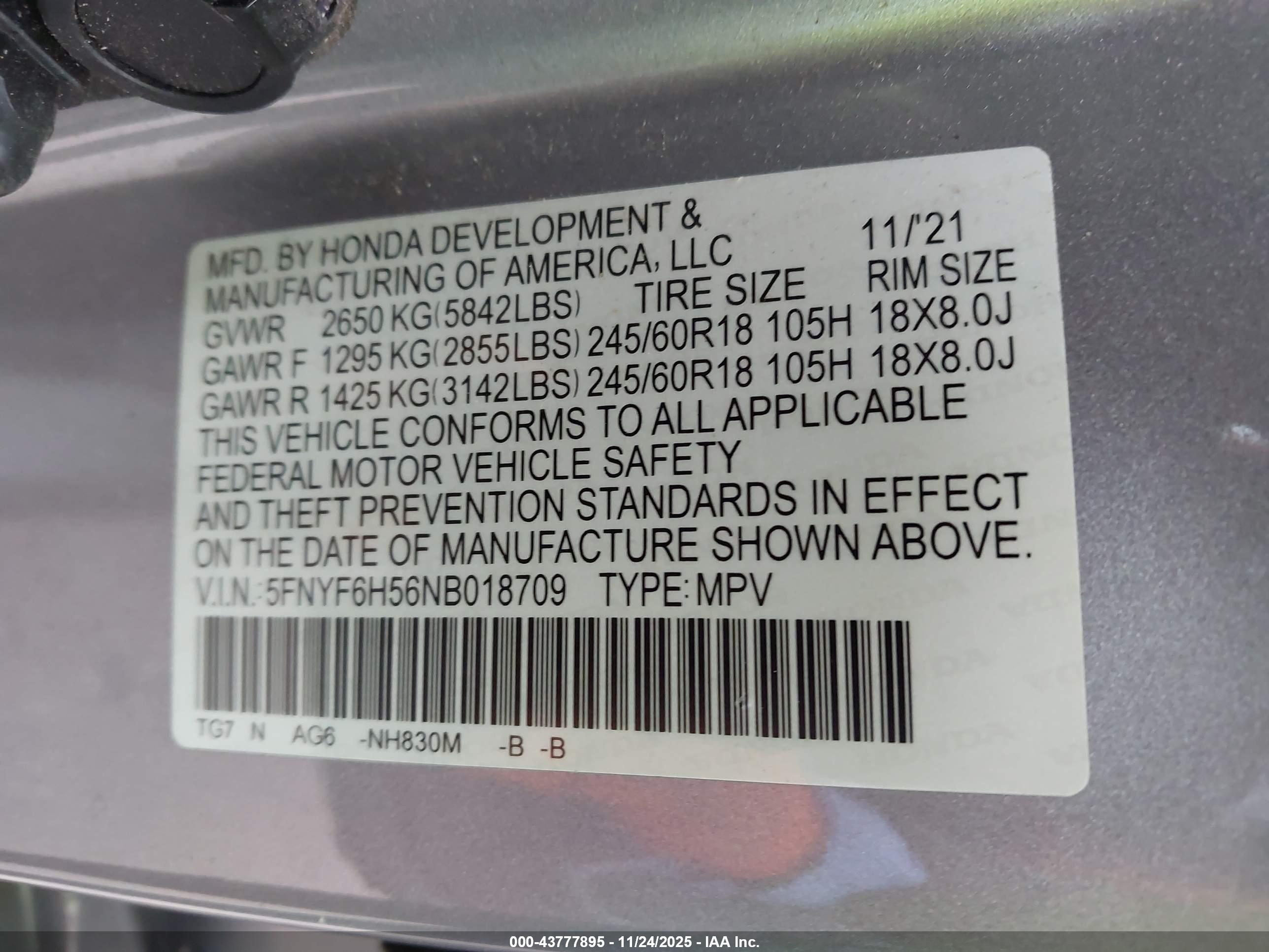 HONDA PILOT image 9