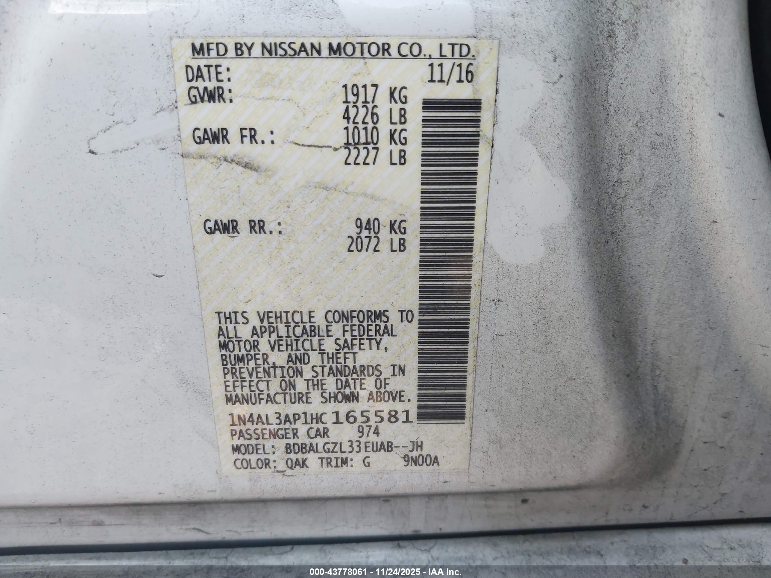 NISSAN ALTIMA image 9