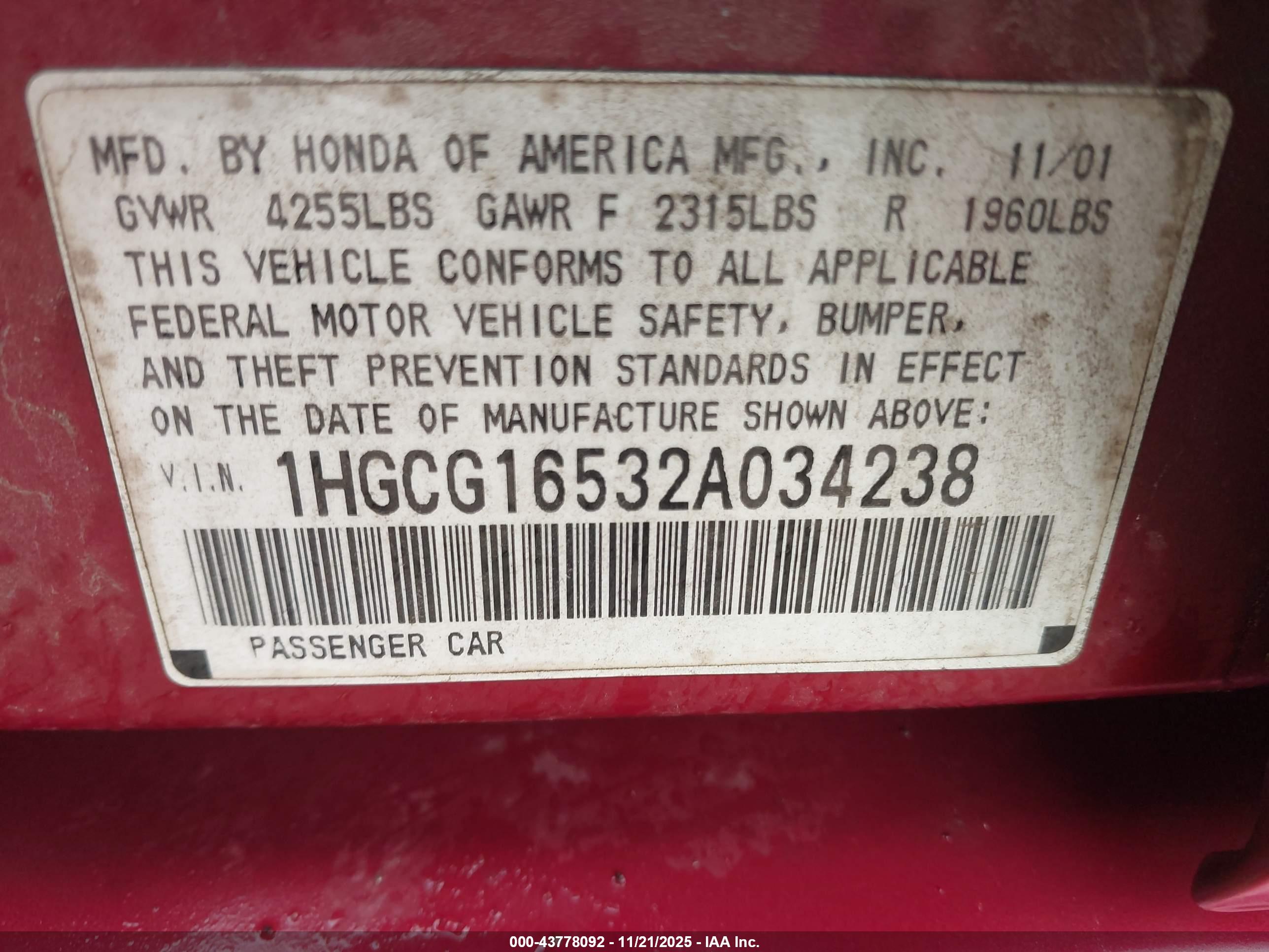 HONDA ACCORD image 9