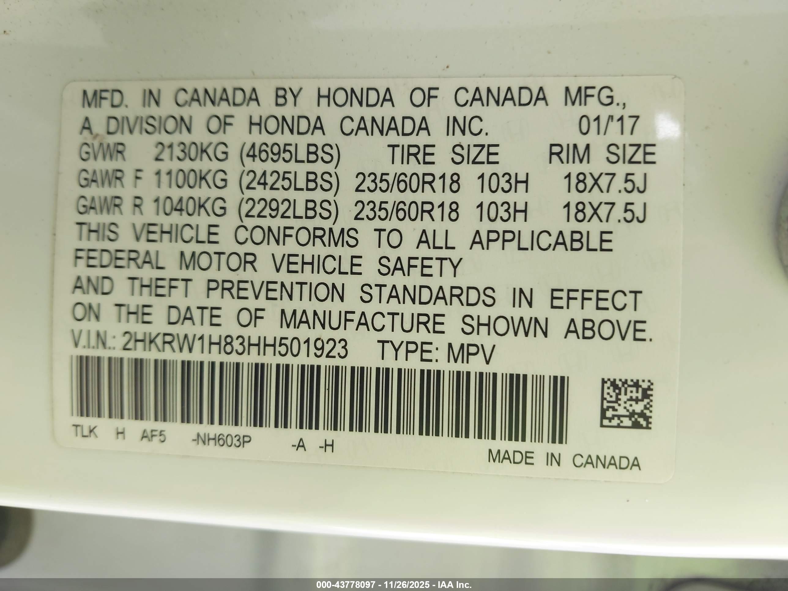 HONDA CR-V image 9