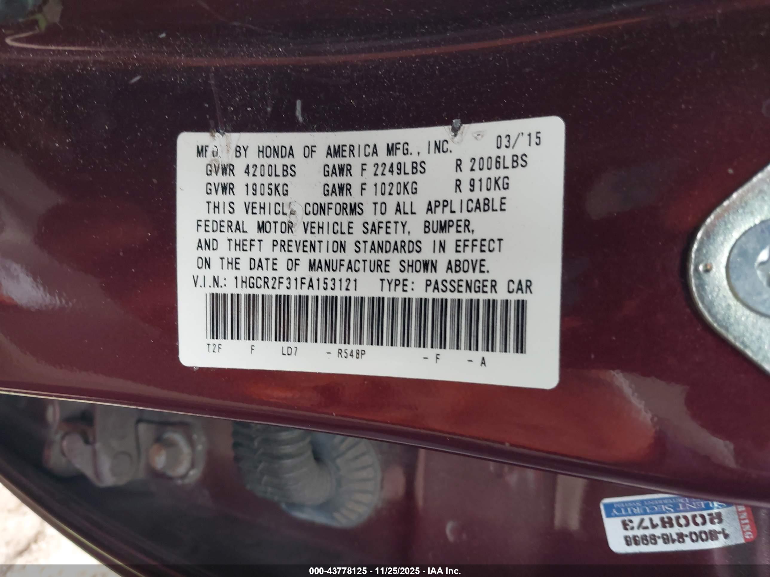 HONDA ACCORD image 9