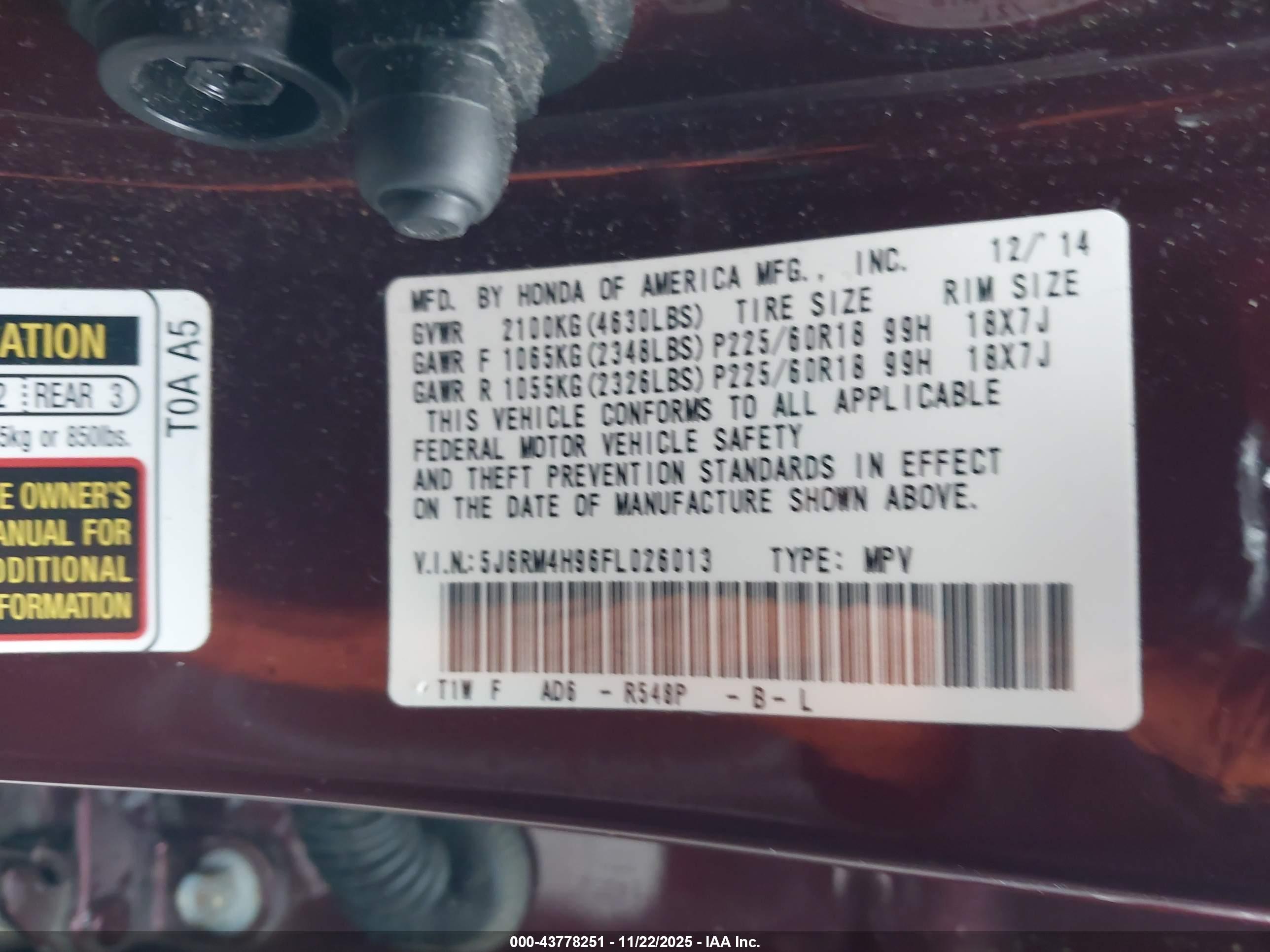 HONDA CR-V image 9