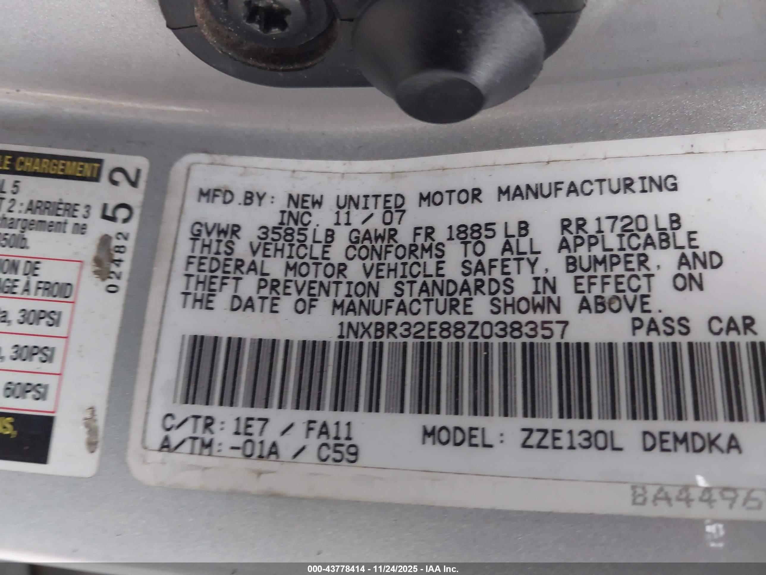 TOYOTA COROLLA image 9
