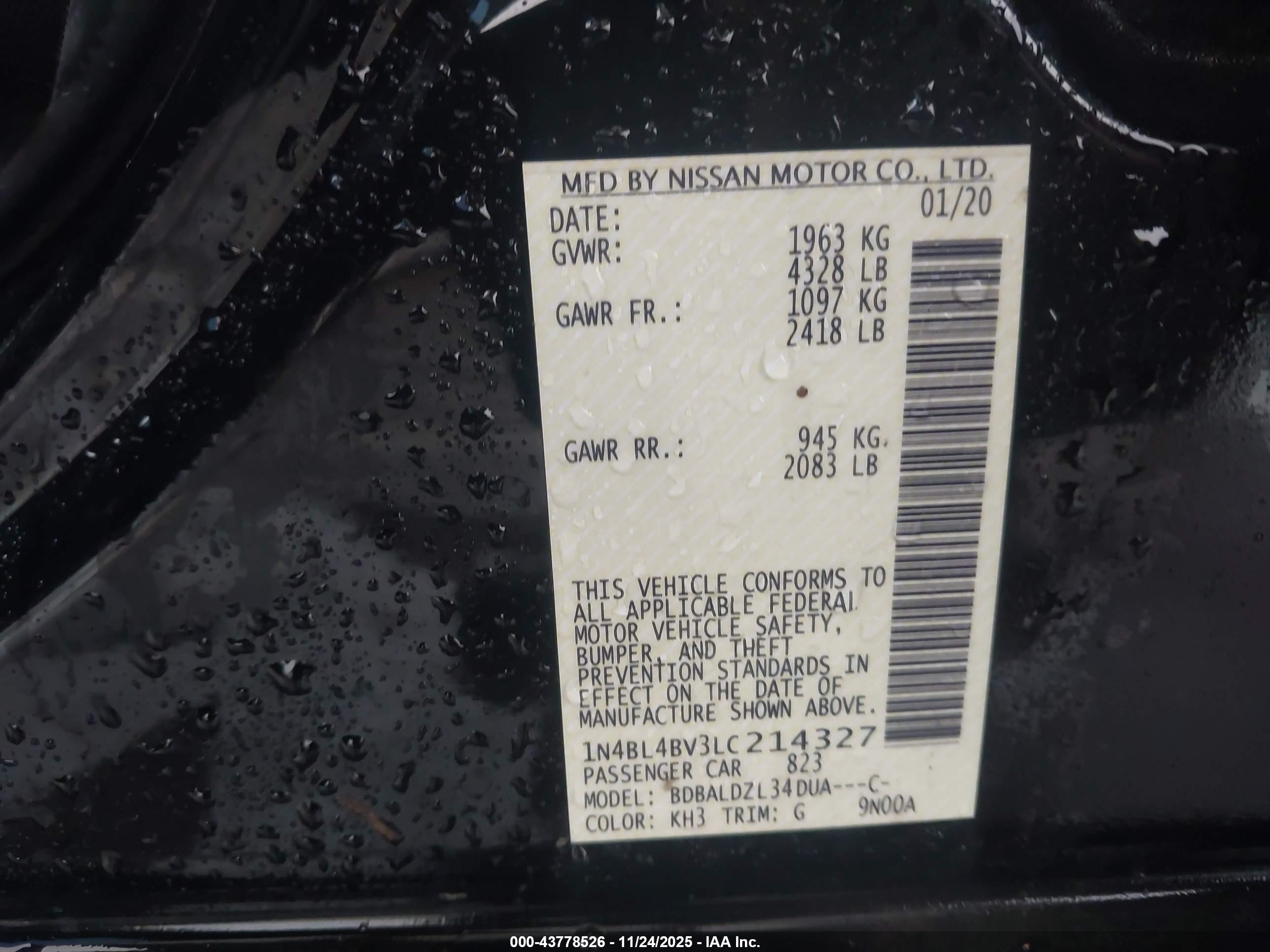 NISSAN ALTIMA image 9